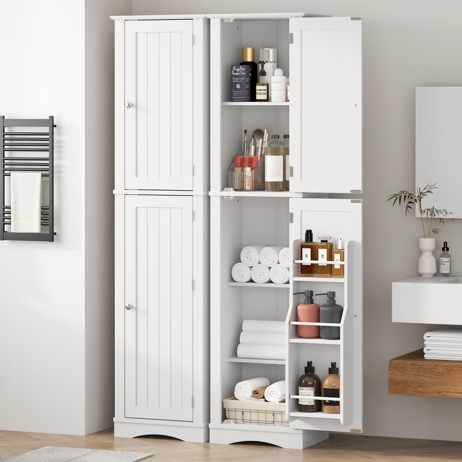 Function Home Tall Bathroom Storage Cabinet, 64