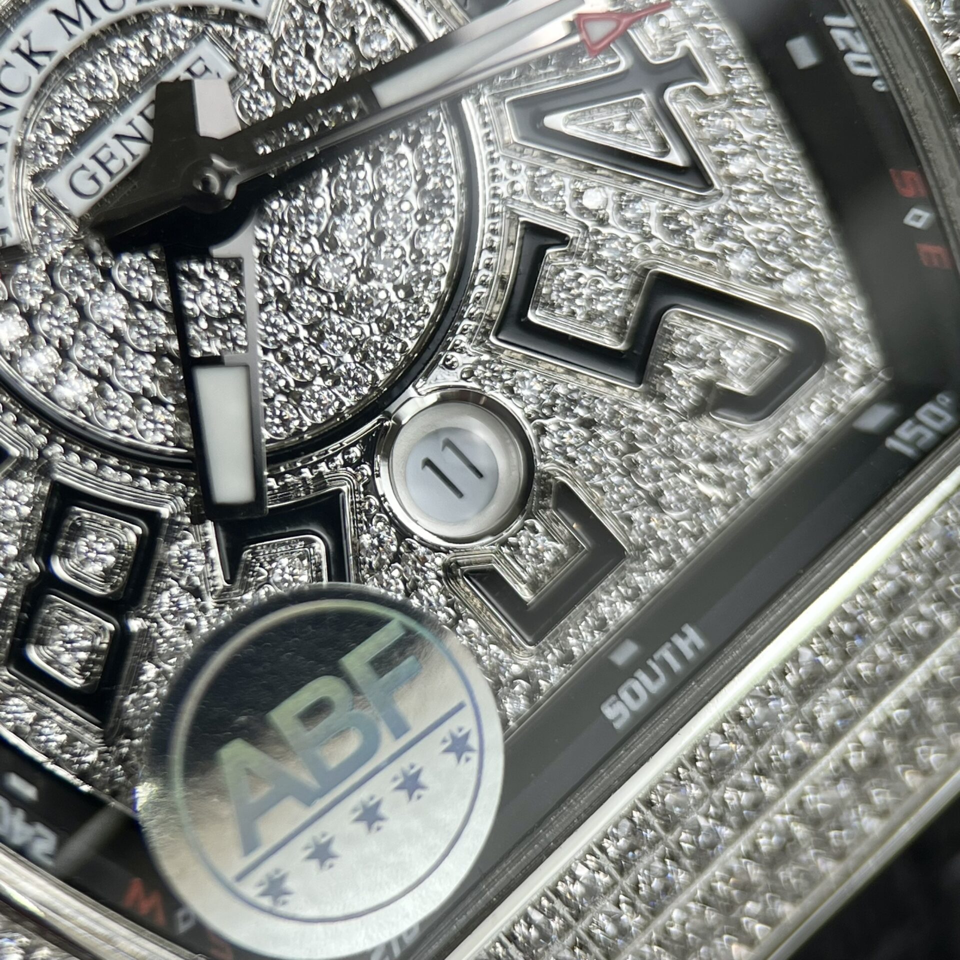 Franck Muller V45 Replica 1:1 Watch Full Diamond  ABF Factory 45mm - Top club