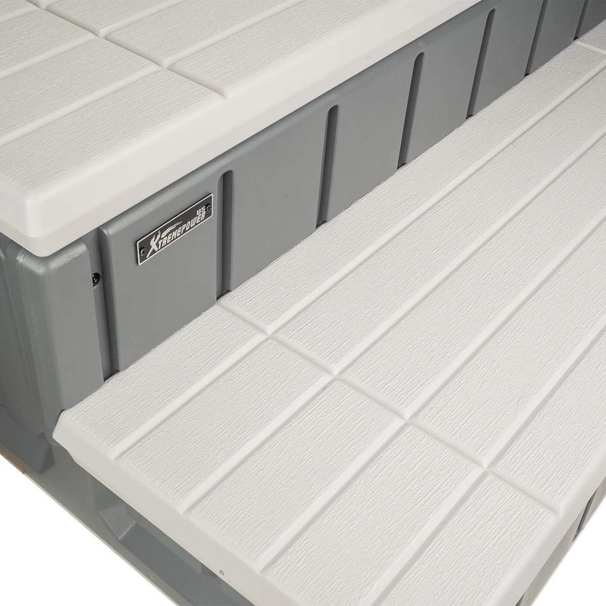 XtremepowerUS Hot Tub Steps With Storage, Spa Step, 36" Length, Camper/Deck Steps, Anti-Slip Brown - Image 17