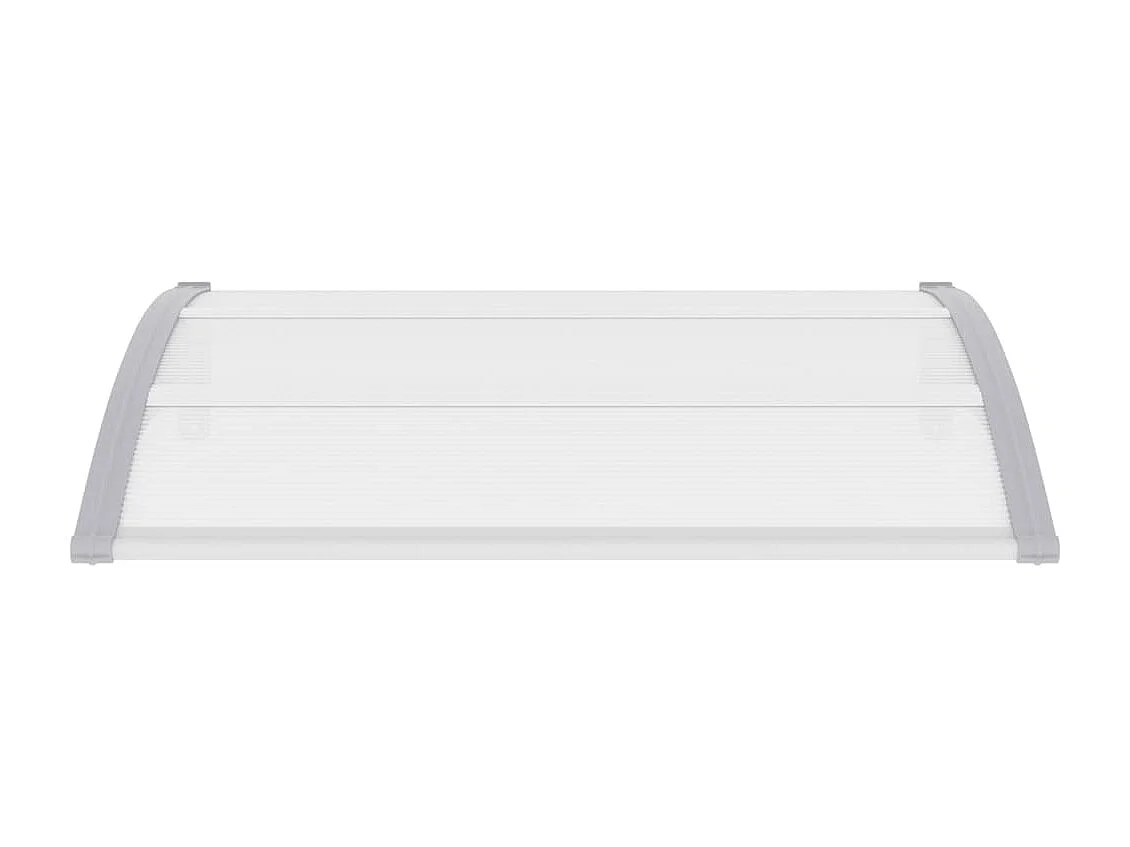 Auvent de porte Gris 120 x 100 cm PC WVGQ5092