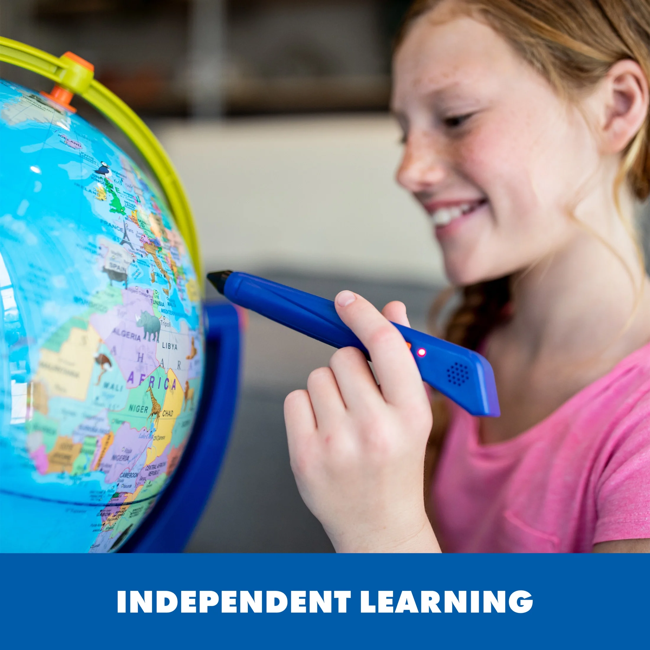 Educational Insights GeoSafari Jr. Talking Globe Featuring Bindi Irwin, Interactive Electronic Globe for Children Ages 4 Years and up