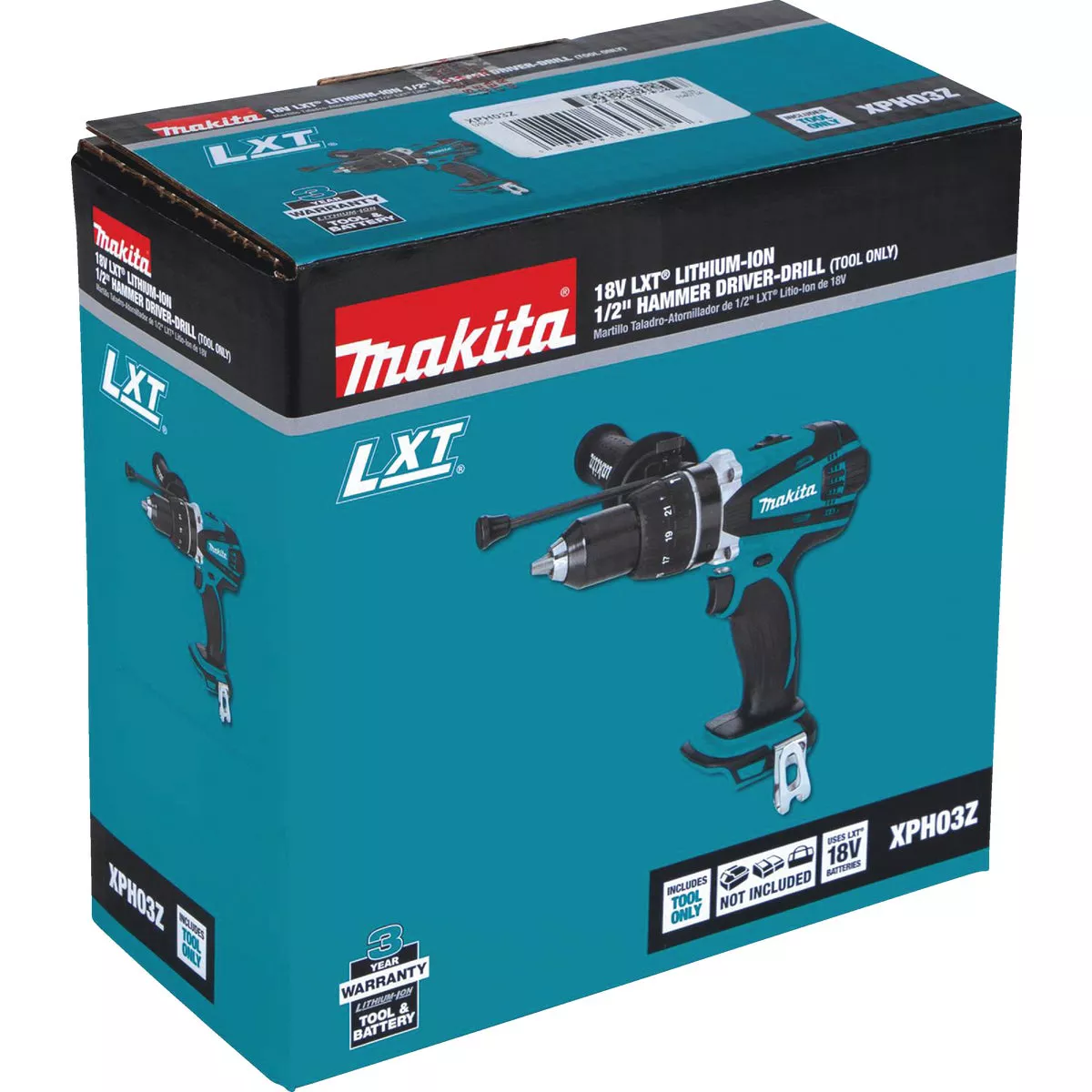 Makita 18V LXT Lithium-Ion 1/2 In. Cordless Hammer Drill (Tool Only)