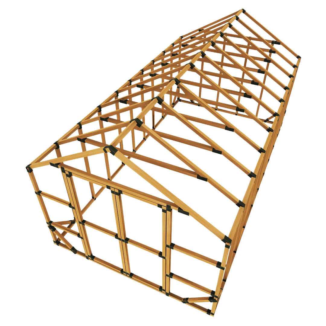 E-Z Frames DIY Greenhouse Bracket Kit, 10 ft. x 20 ft. - Image 3 E-Z Frames DIY Greenhouse Bracket Kit, 10 ft. x 20 ft. - Image 3