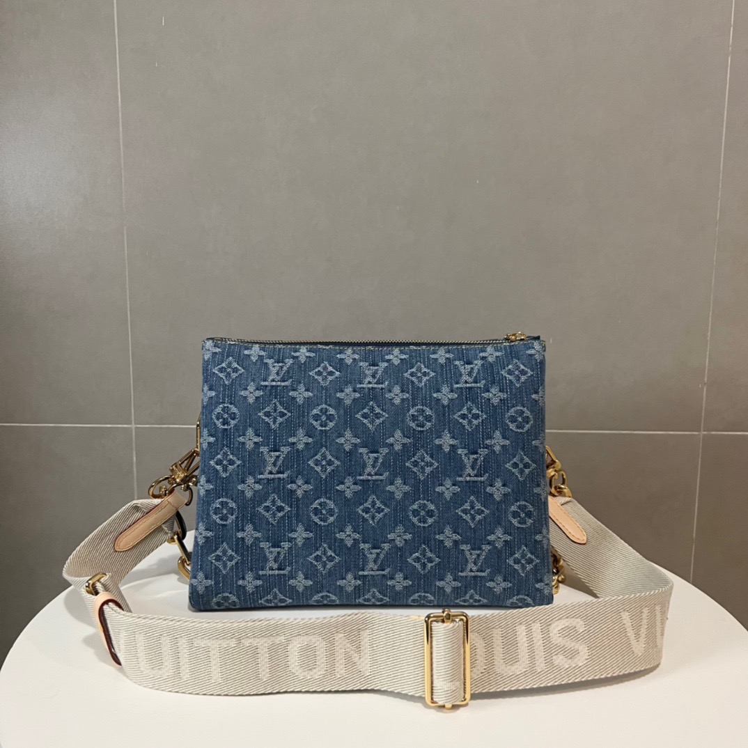 Louis Vuitton LV COUSSIN Denim Bag M245641:1High-quality replica