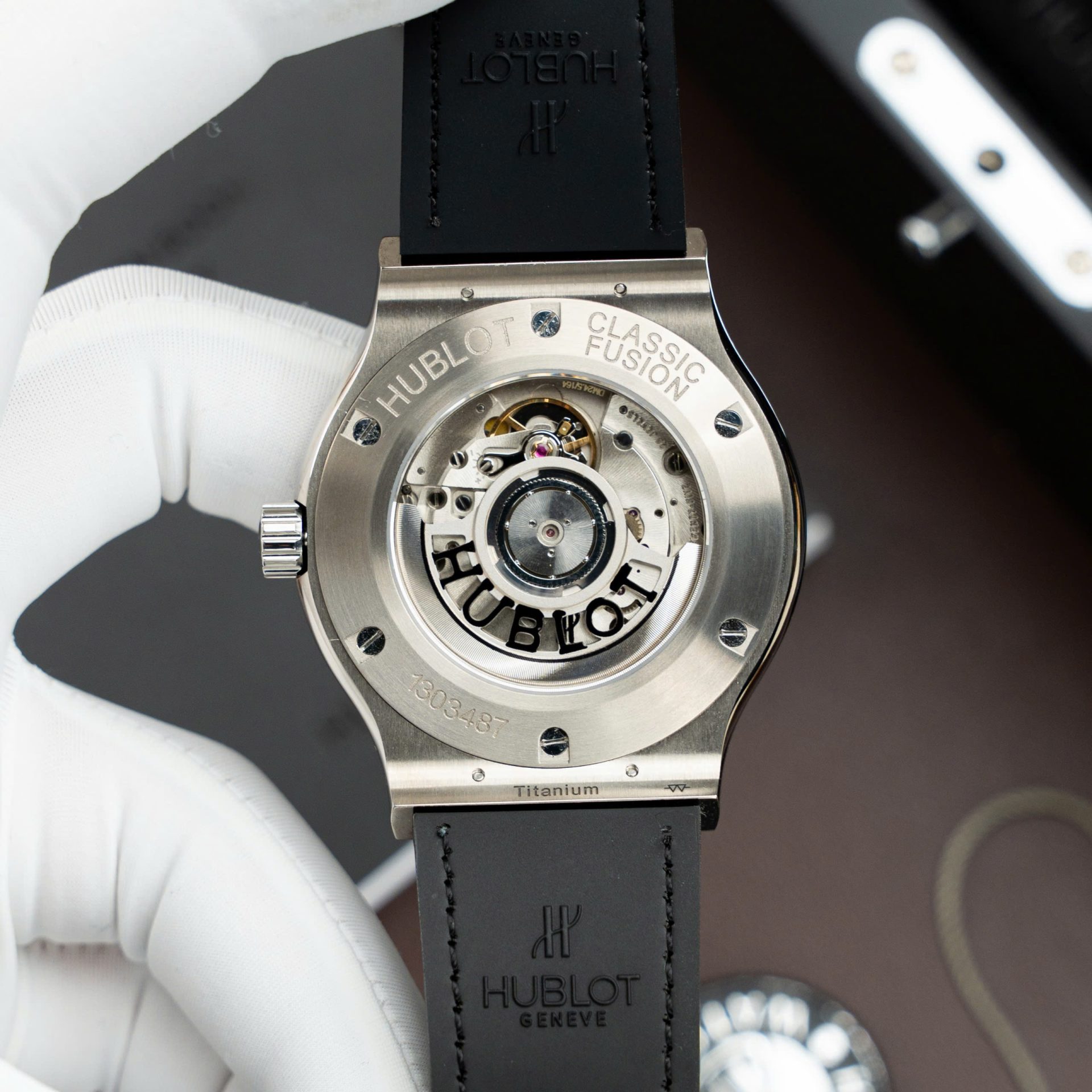 Hublot Classic Fusion Titanium Gray Copies Watches Movement SW300 Weight 84 Gram Custom 42mm - Top club