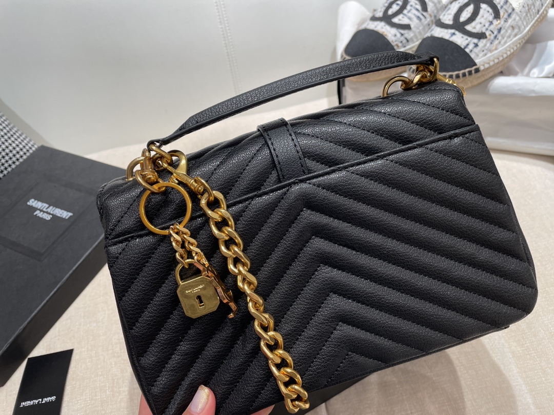 Replica Ysl Envelope Medium Bag In Mix Embossed Leather-Gold1:1High-quality replica