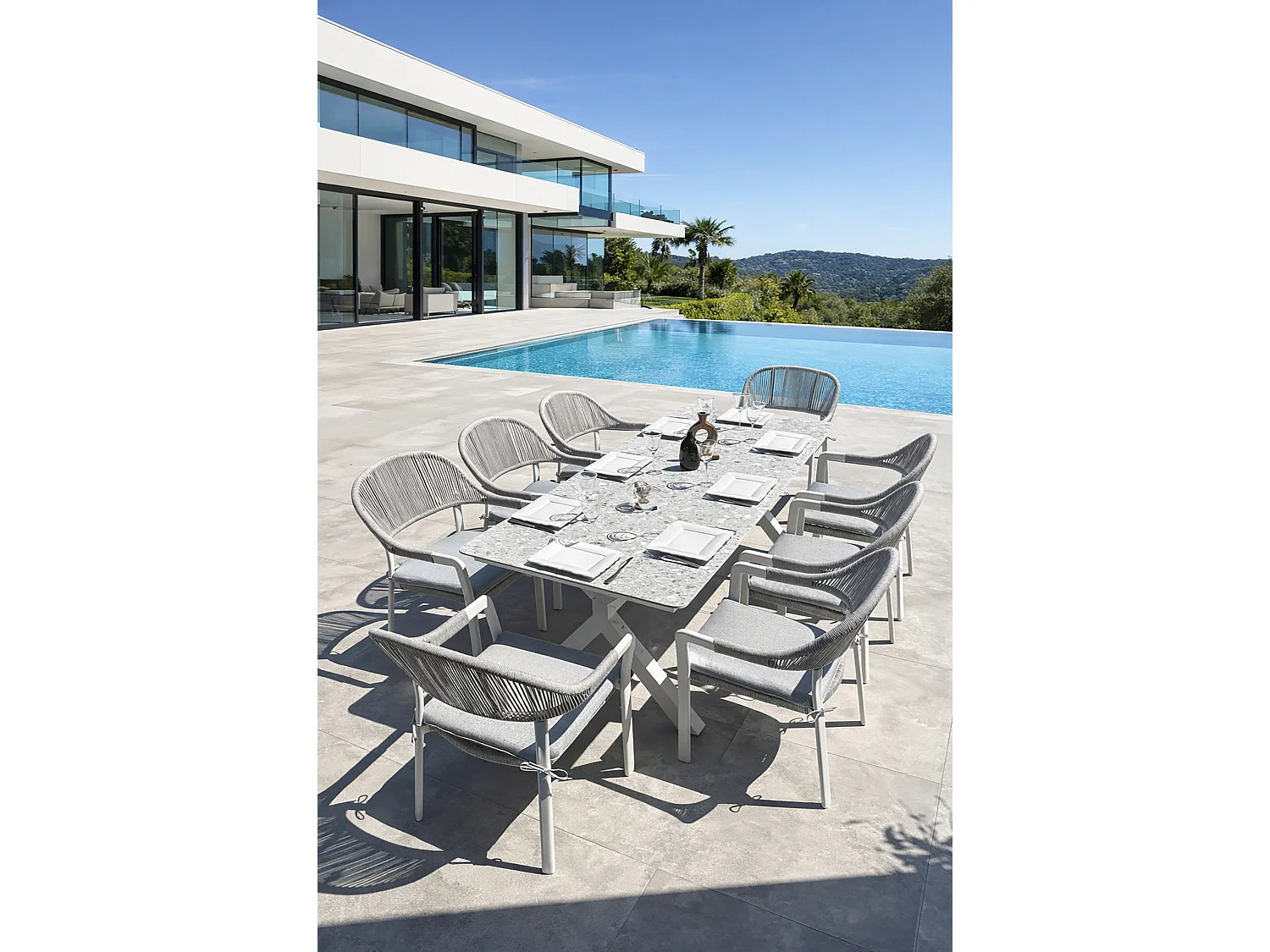 Ensemble repas de jardin 8 places - ABELLA