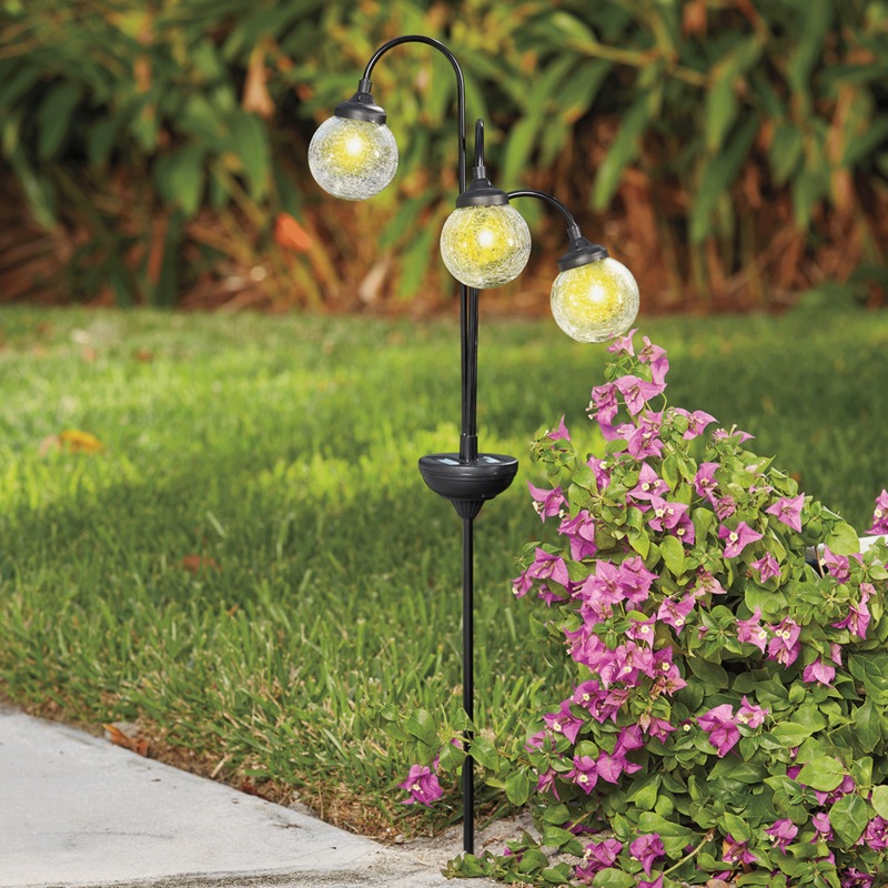 3 Orb Solar Light Stake - MIDNIGHT VELVET CATALOG