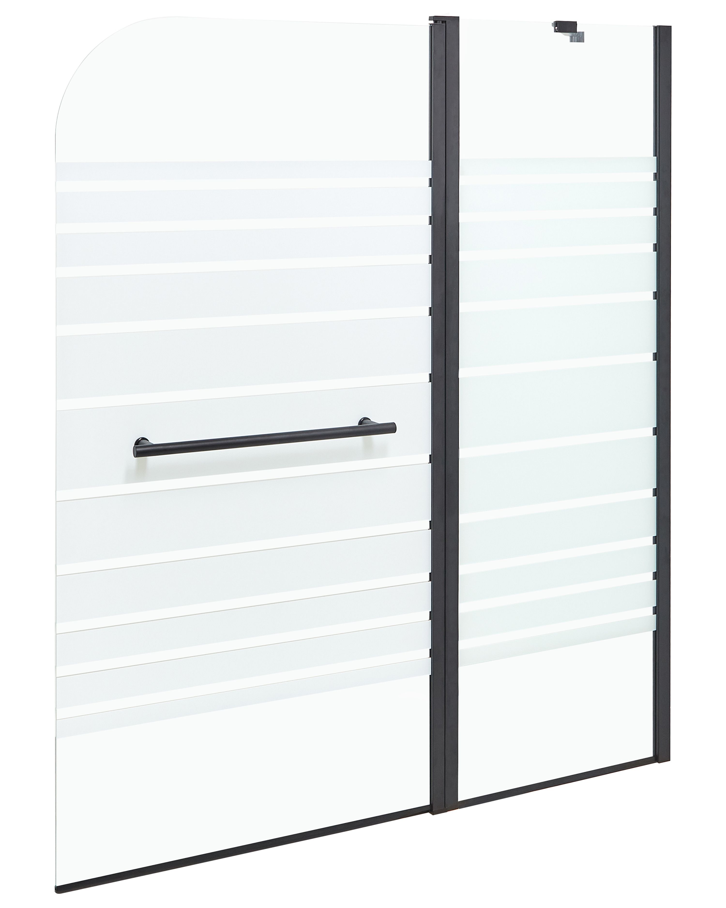 Shower Bath Screen TUAPI 1400 x 1200 mm Black