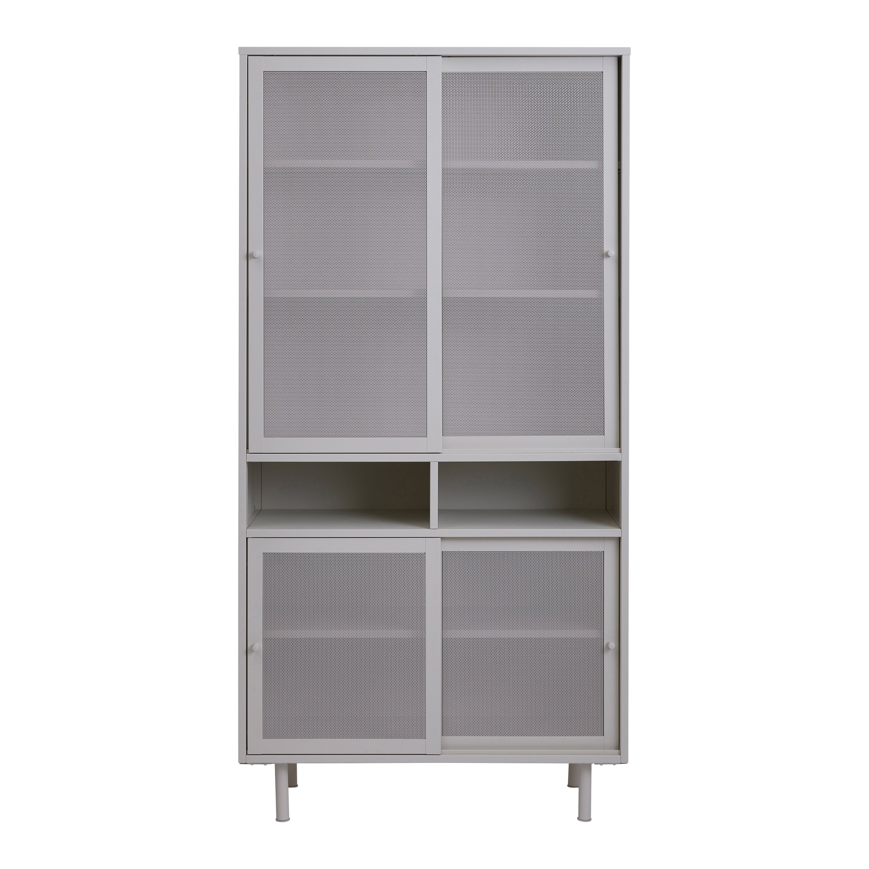 Blokker Tibbe Opbergkast - H 180 cm - Greige