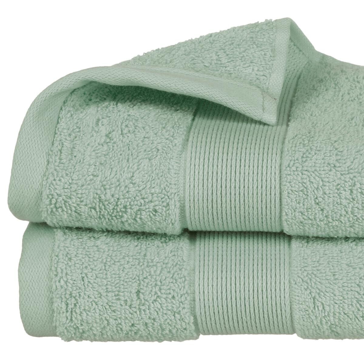 Hand towel "Essential", cotton Cotton, Green, 50x90 cm, 400 g/m&sup2;