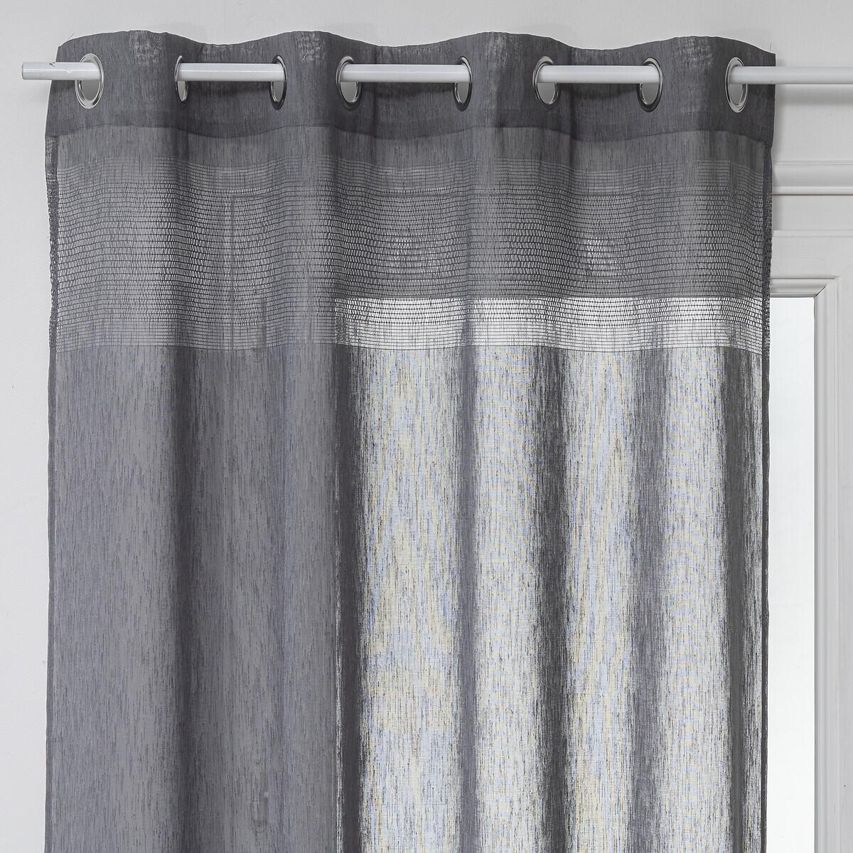 Sheer Curtain "Sab" Grey, 140x240 cm