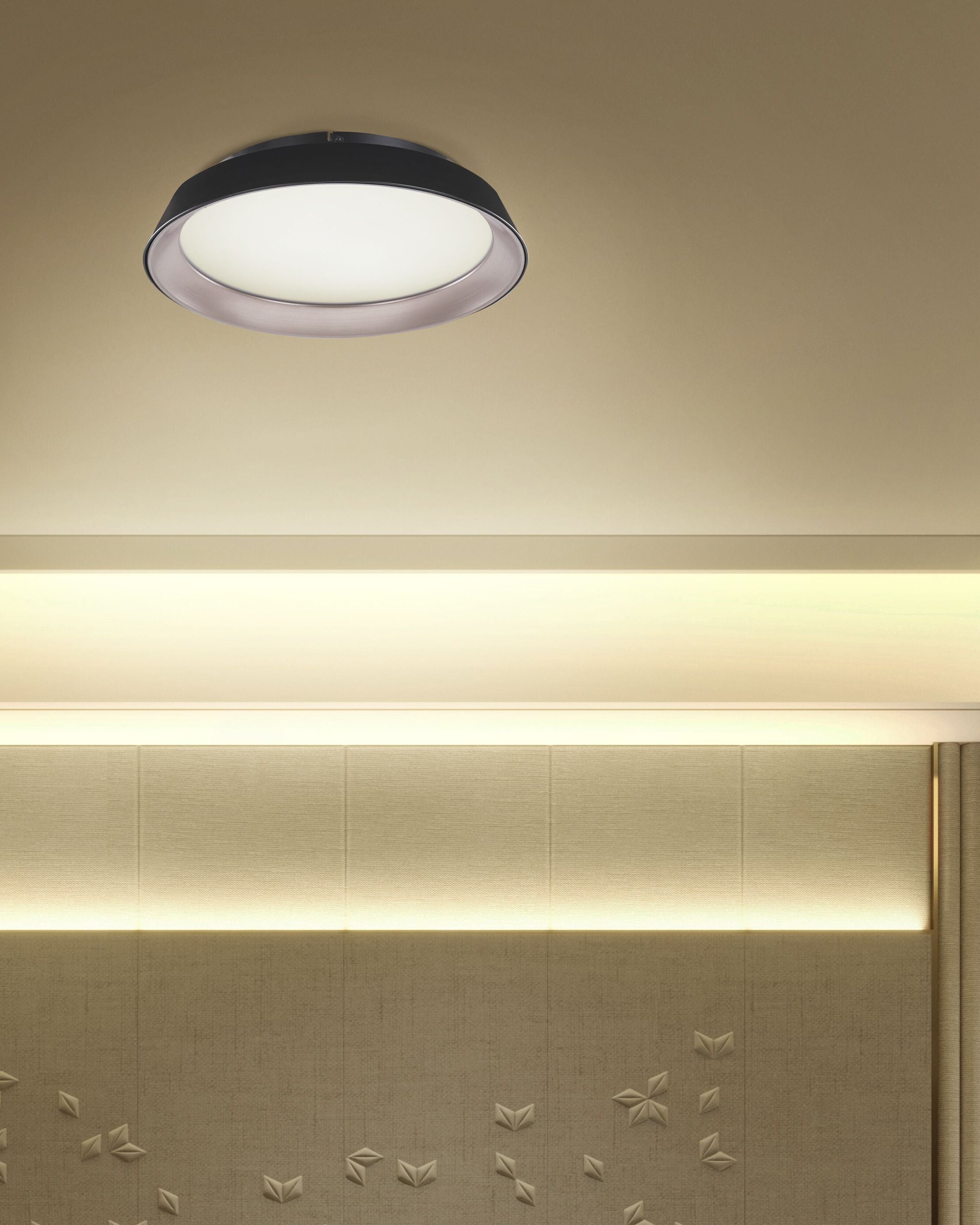 LED Ceiling Lamp BILIN Metal Black