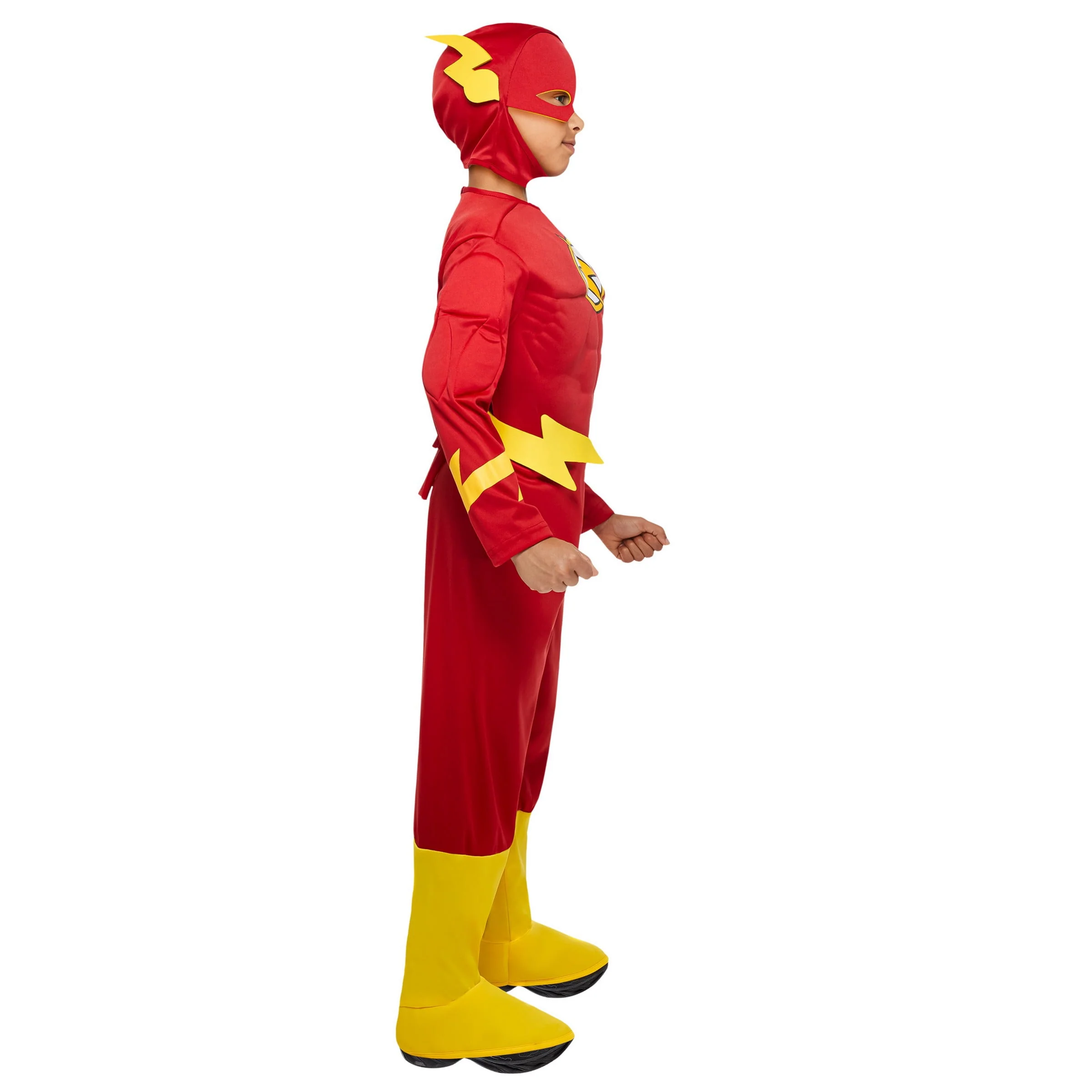 DC Comics The Flash Deluxe Muscle Chest Costume for Toddlers by Rubies, Boys 2T-4T - Image 2 DC Comics The Flash Deluxe Muscle Chest Costume for Toddlers by Rubies, Boys 2T-4T - Image 2