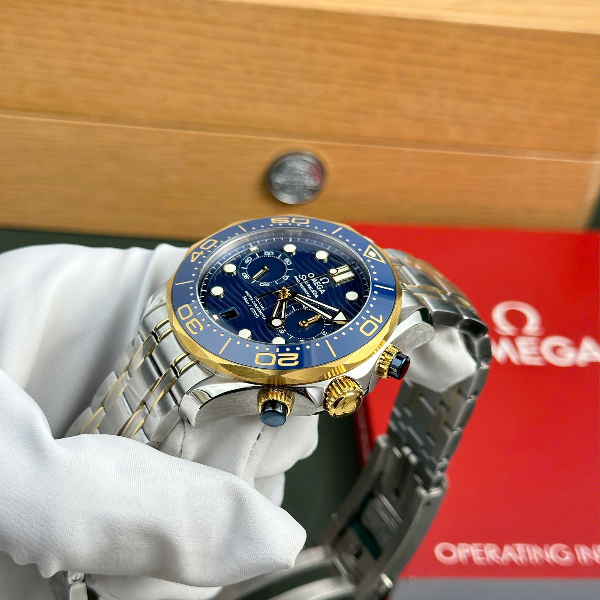 Omega Seamaster Diver 300M Chronograph Replica 11 Watch Dial Blue N1 Factory 44mm - Top club