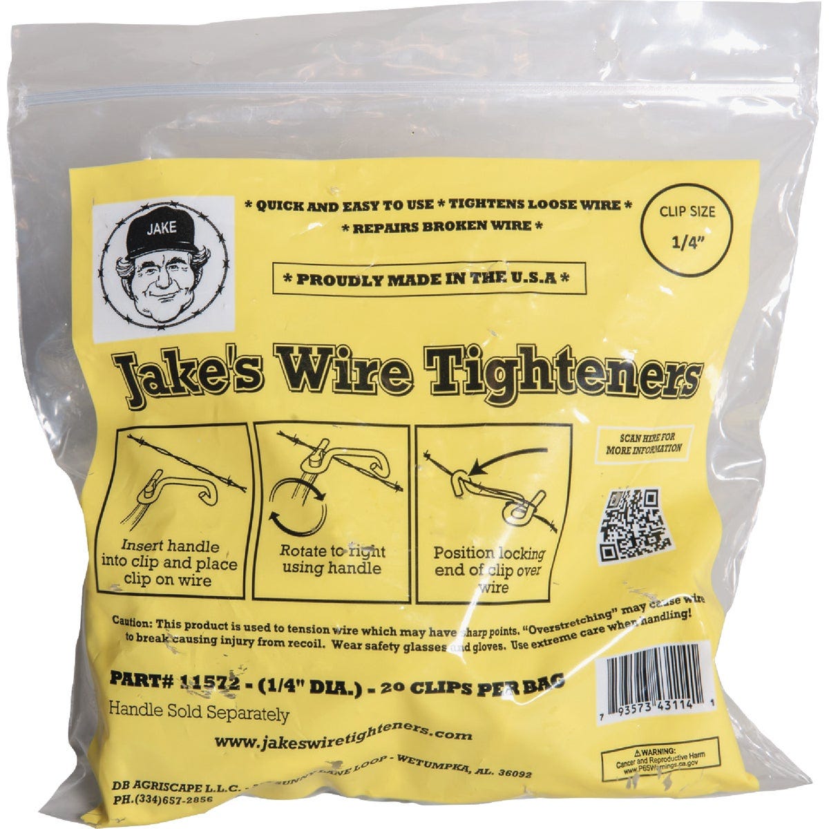 Jake's 1/4 In. Dia. Wire Tighteners (20-Count)