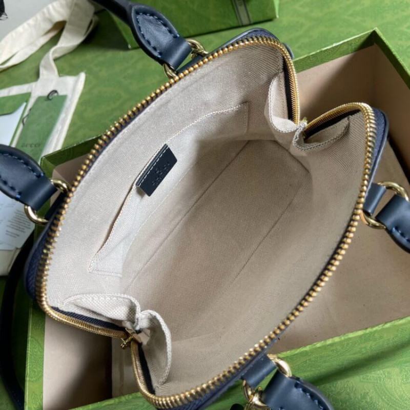 Replica Gucci Horsebit 1955 Mini Top Handle Bag 640716 In Beige Canvas1:1High-quality replica