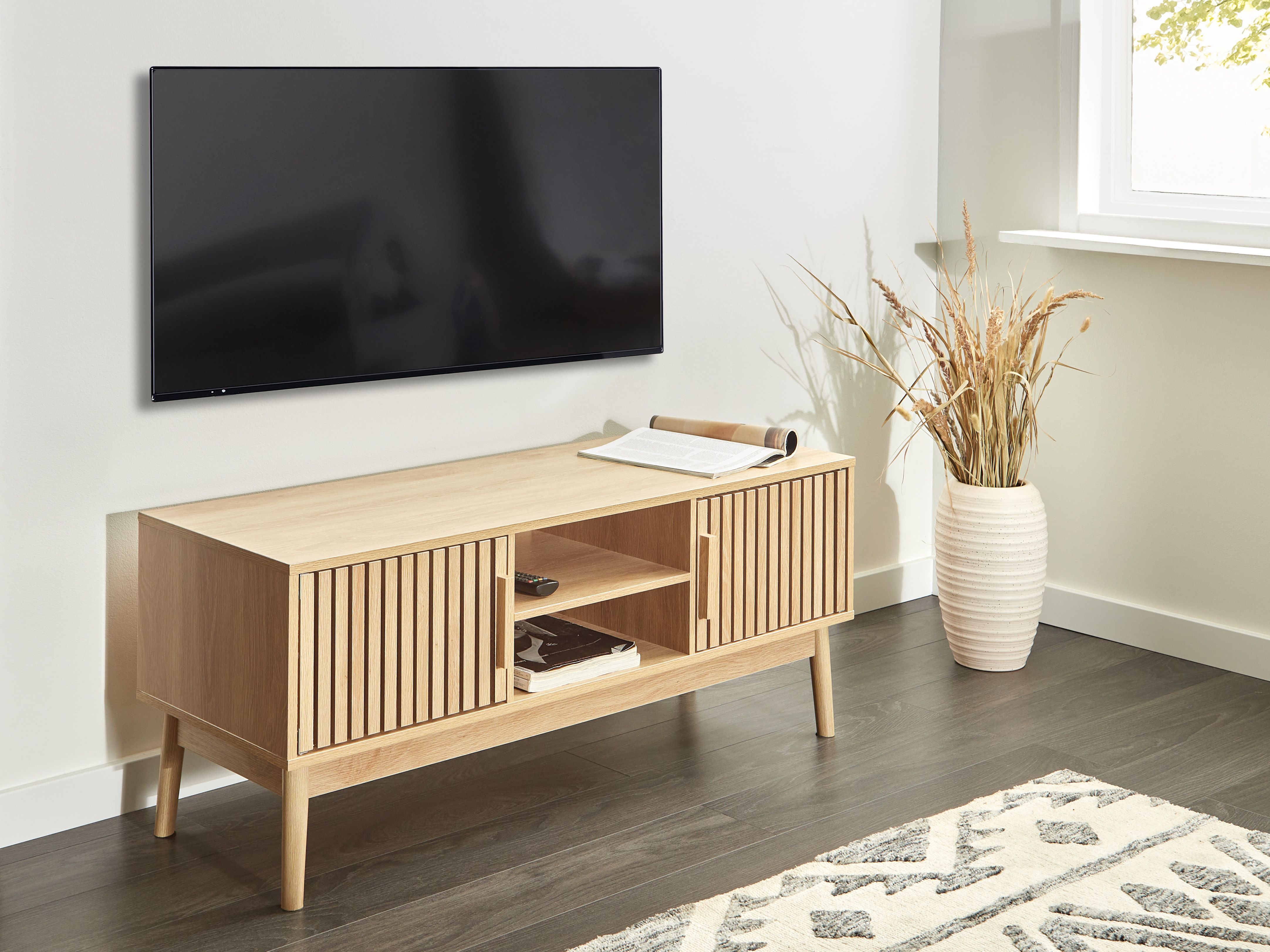 TV Stand LYNWOOD Light Brown