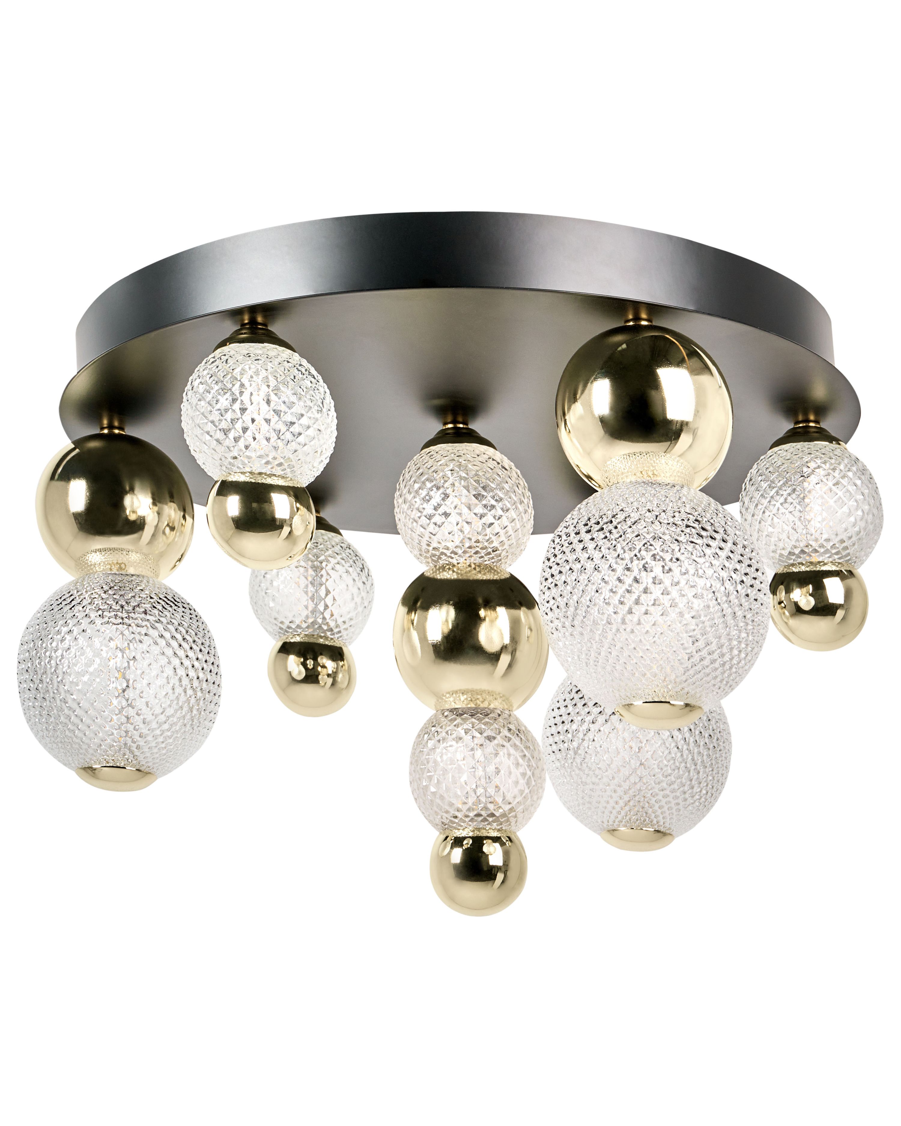 LED Ceiling Lamp SORA Glass Gold