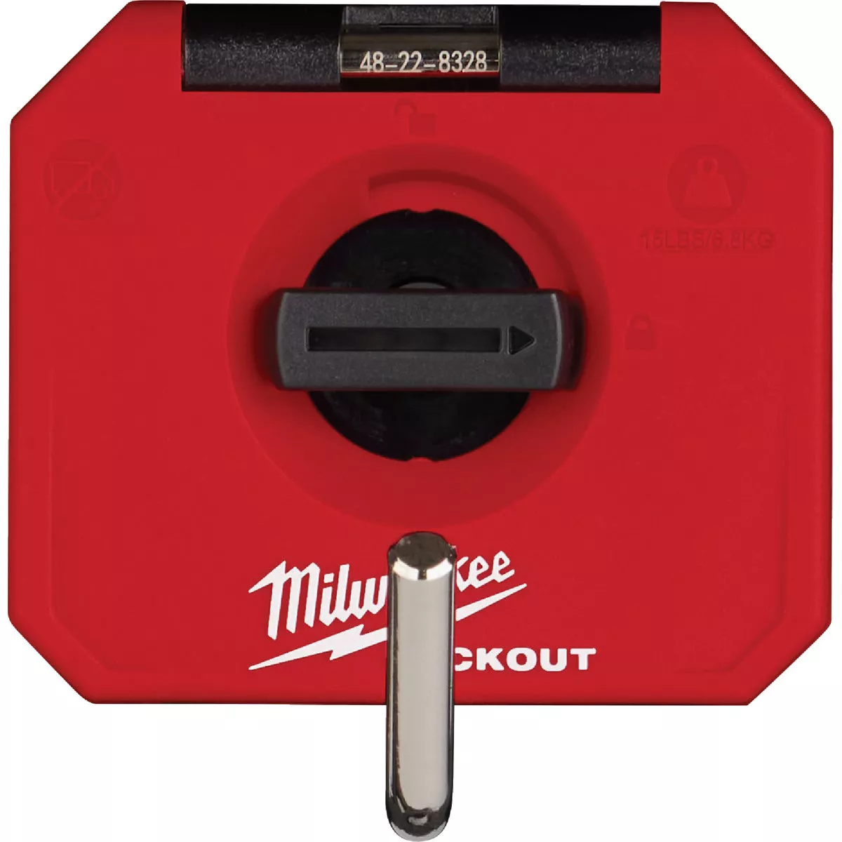 Milwaukee PACKOUT 4 In. Single Straight Hook, 15 Lb. Capacity