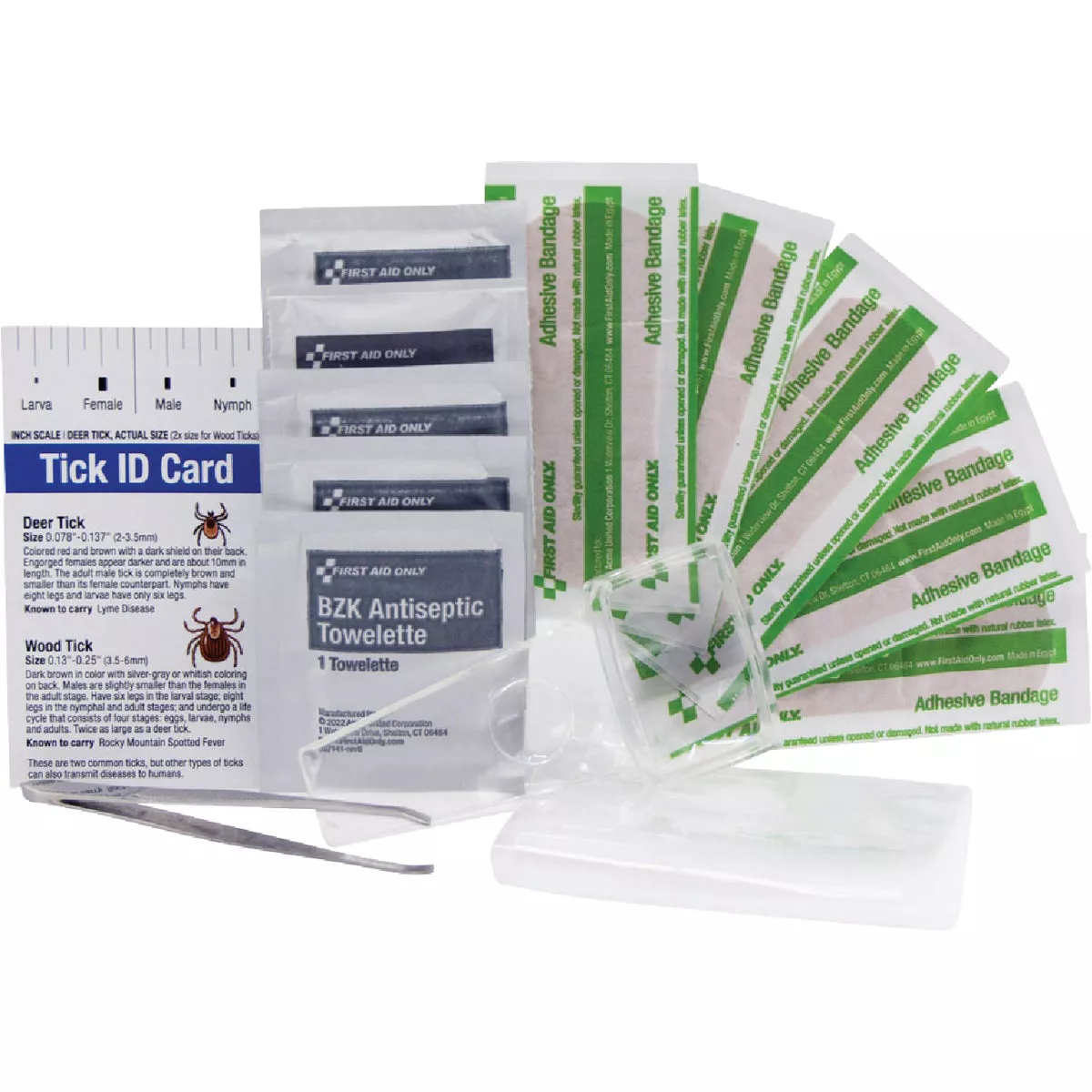Pac-Kit Medical Tick & Splinter Removal Kit (15-Piece)