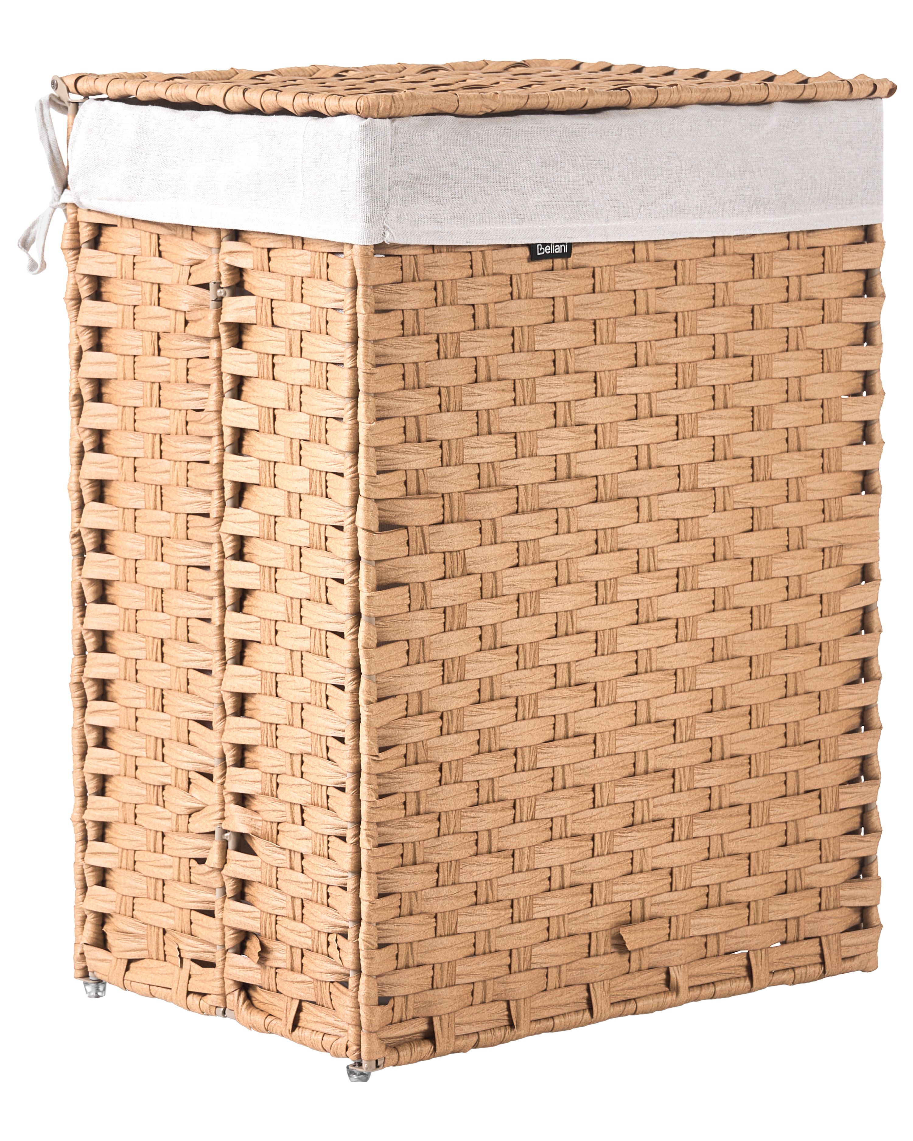 Laundry Basket MUCUBAJI Fabric Brown 83 L