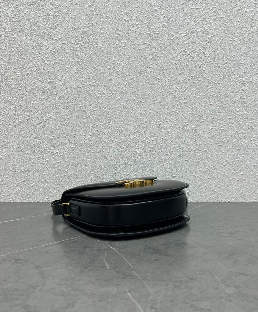 Celine Teen Besace Triomphe In Shiny Calfskin Black1:1High-quality replica