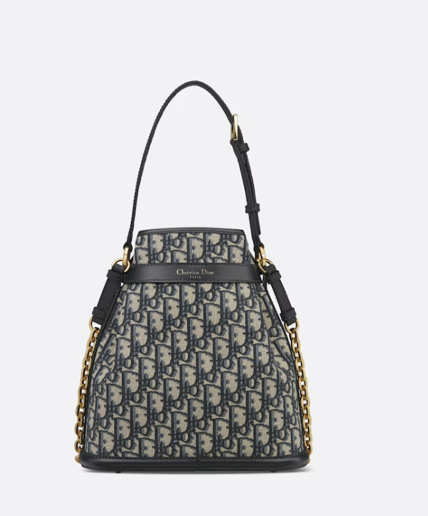 Medium C’Est Dior Bag Blue For Women M2271UTZQ_M928 24cm/9.5Inches1:1High-quality replica