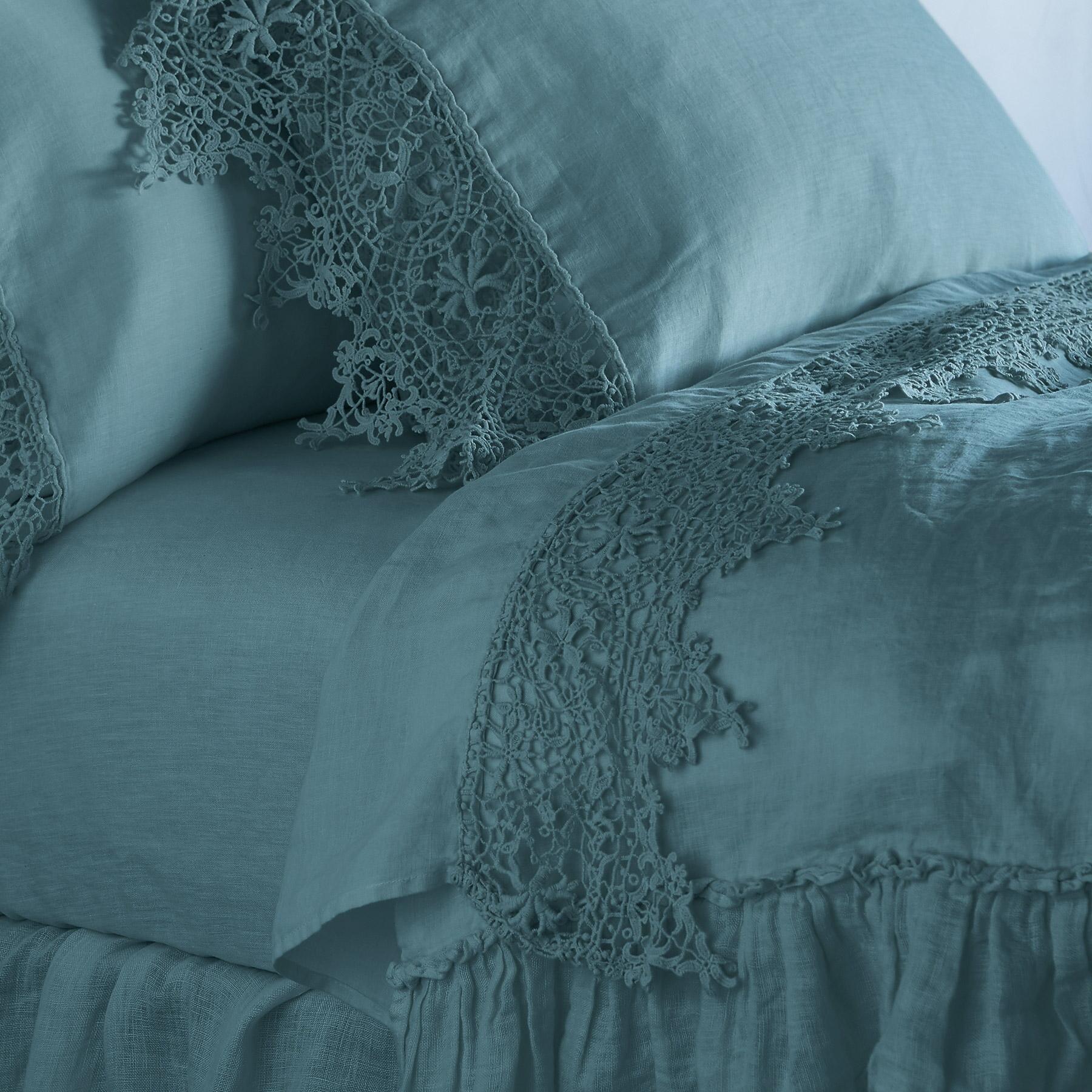 Gossamer Linen Lace Flat Sheet - Sundance Clothing