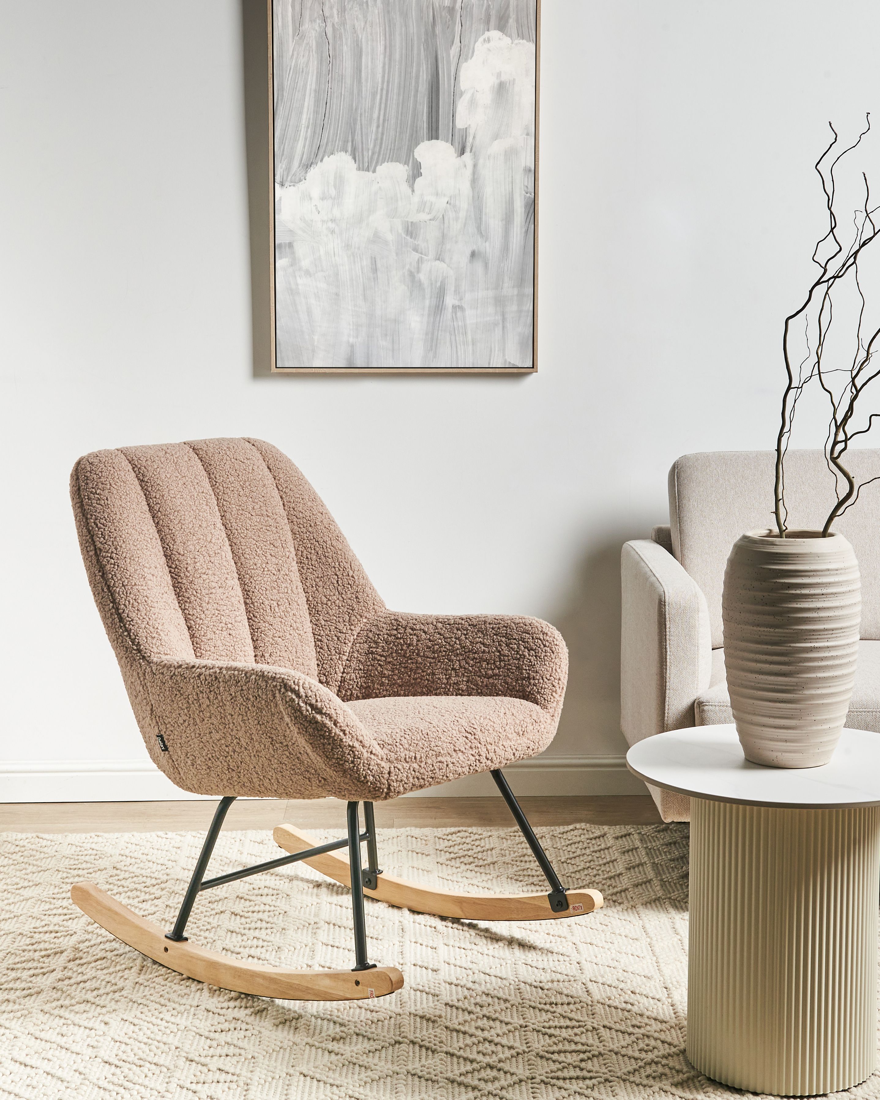 Rocking Chair KINNO Boucle Beige