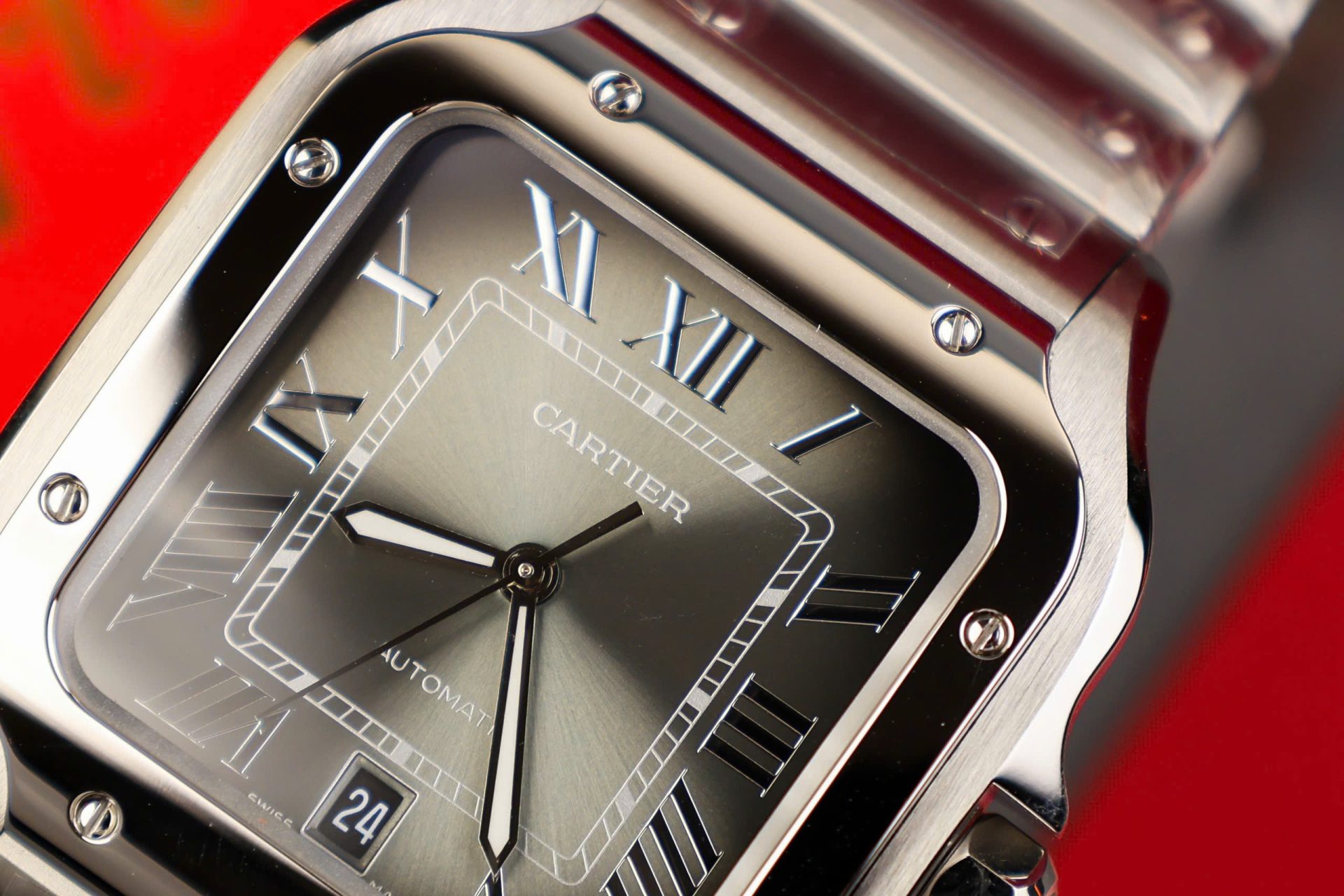 Cartier Santos Replica 11 Watch Gray Dial AF Factory 39.8mm - Top club