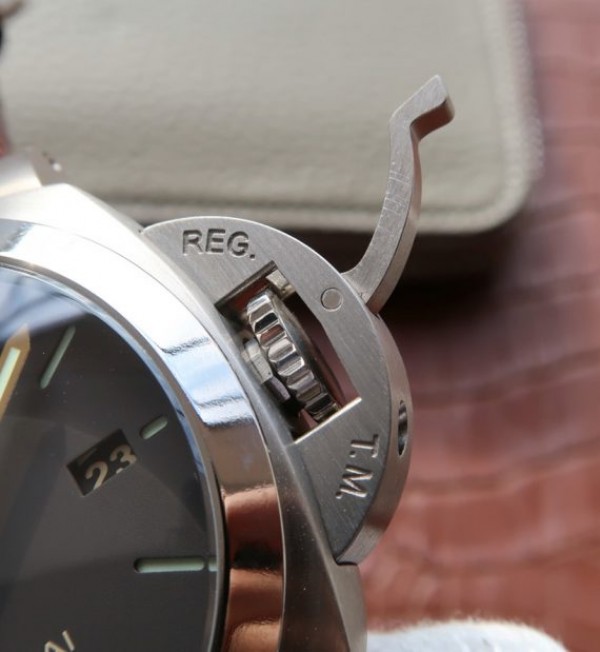 Replica Panerai VSF PAM351 Titanium Brown Leather Strap P.9000 - Top club