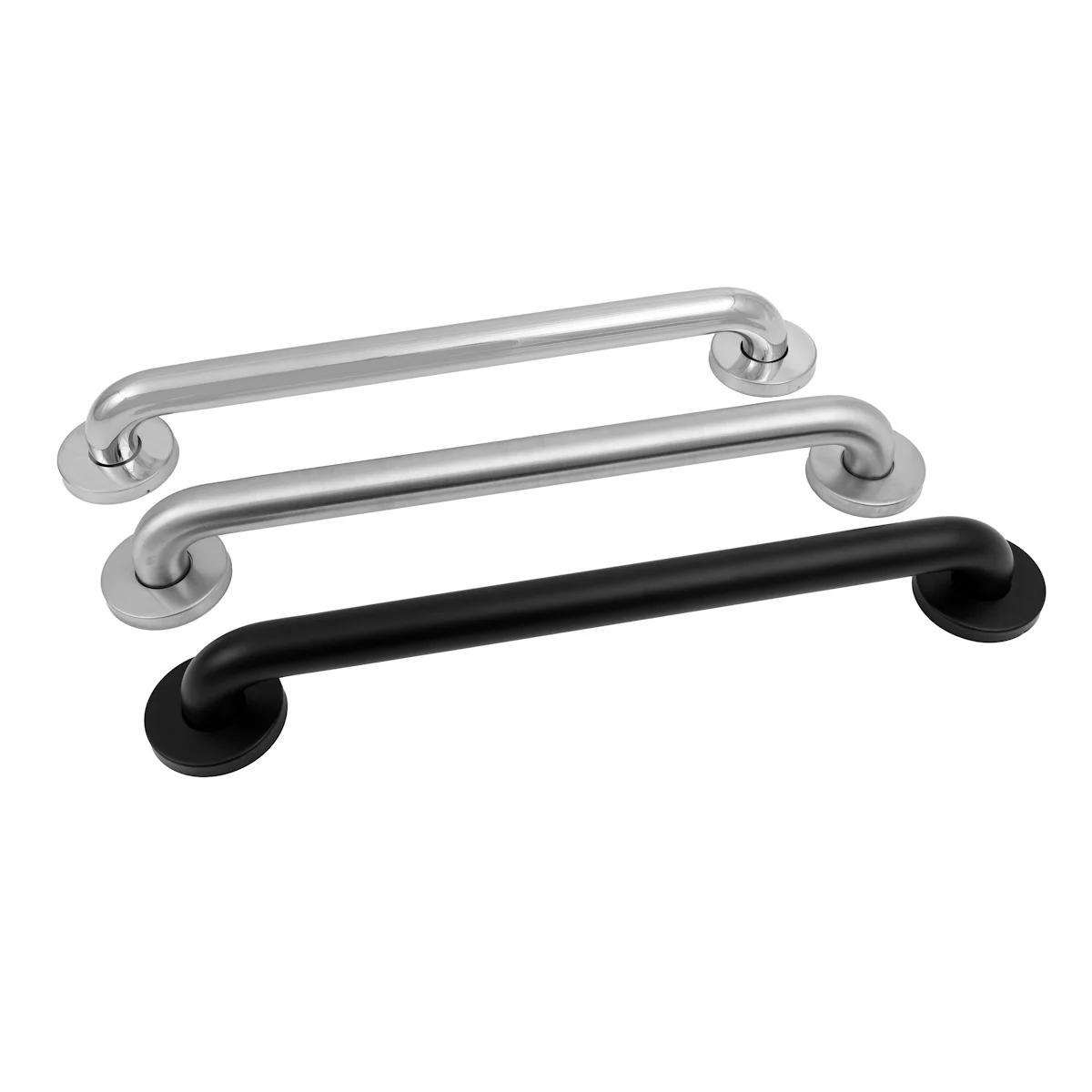 32 Inch Stainless Steel Toilet Grab Rails for Elderly - Brushed Satin or Polished Finish - Abilene Artificial Limb