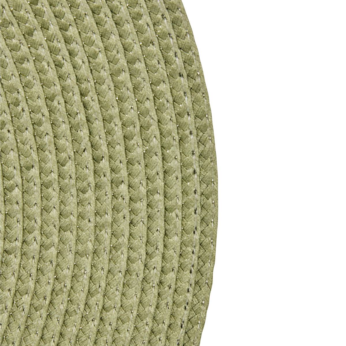 Placemat Polypropylene, D.38 cm, Olive Green