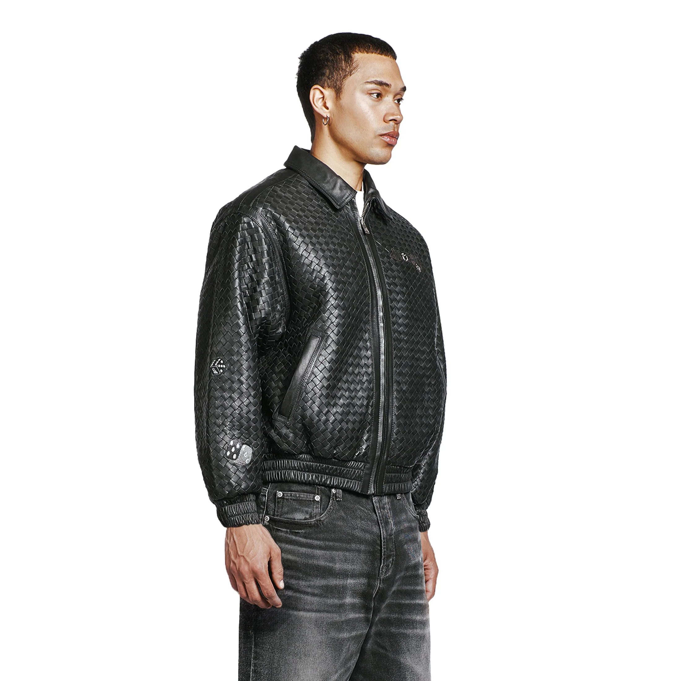 "dice" Leather Jacket