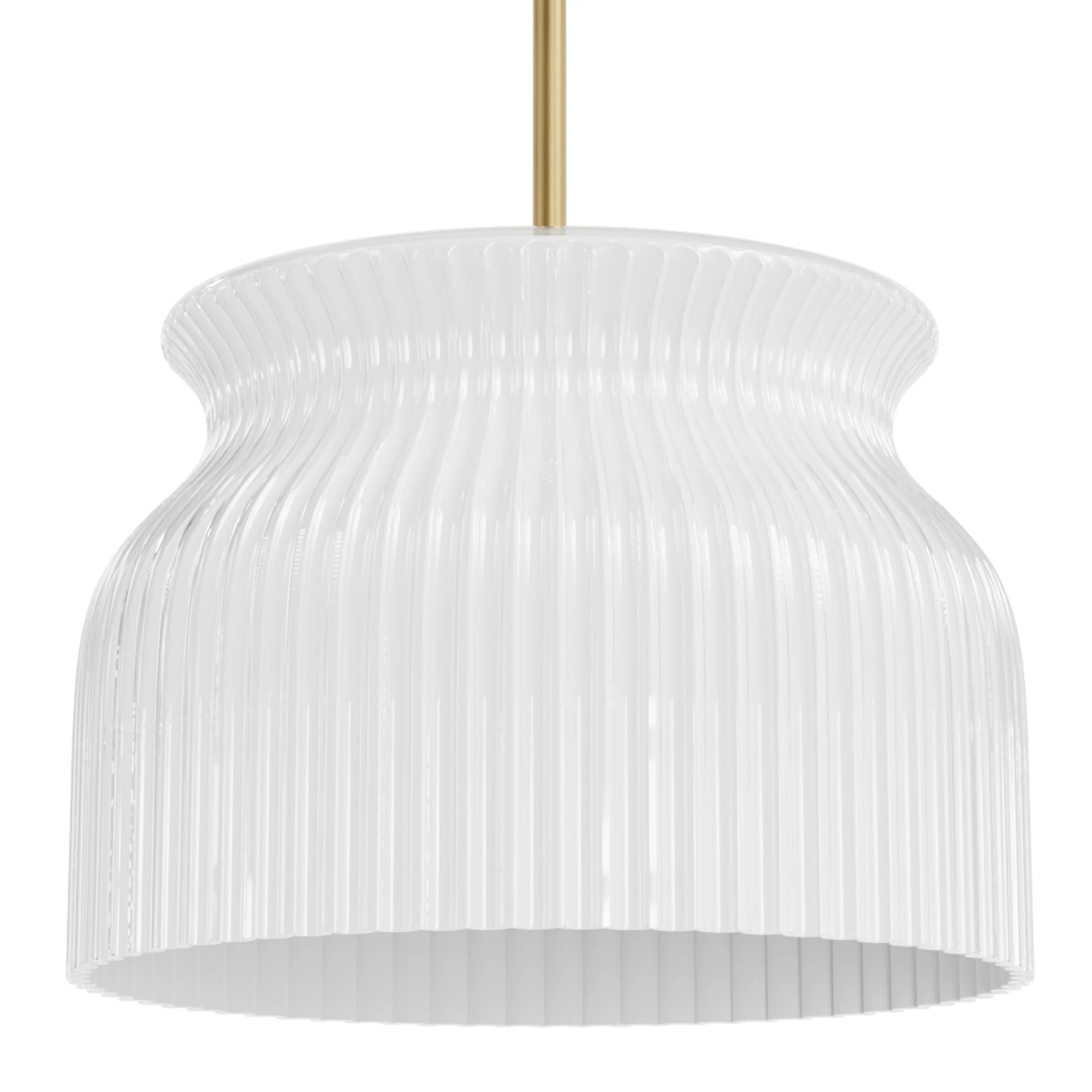 Hunter - Harlowe 1-light Luxe Gold, Medium Size Pendant Light, Dimmable, Modern Style, Urn Shaped, for Bedrooms, Dining, Living Rooms - 13182