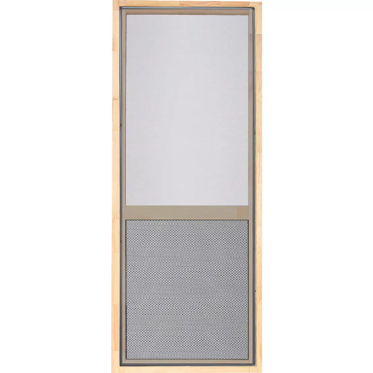 Screen Tight Century Pet Guard 32 In. W x 80 In. H x 1 1/8 In. Thick Natural Wood Screen Door