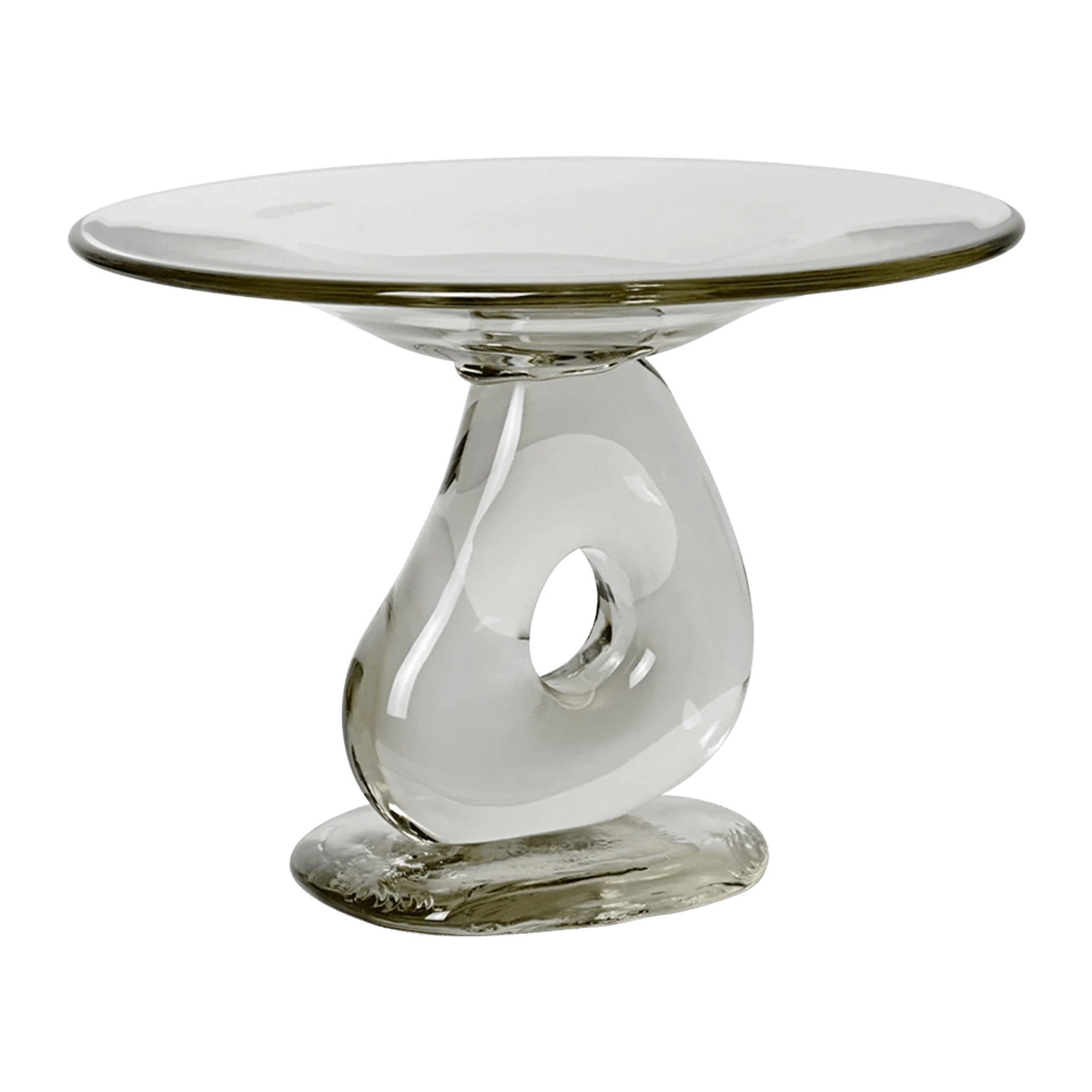 Ferm Living Damo Glazen Etagère - Ø 21 cm - Transparant