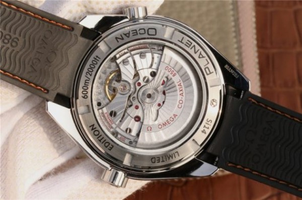 Replica Omega Planet Ocean Professional Ceramic Bezel 45mm OMF Orange Marker Rubber Strap A8500 - Top club