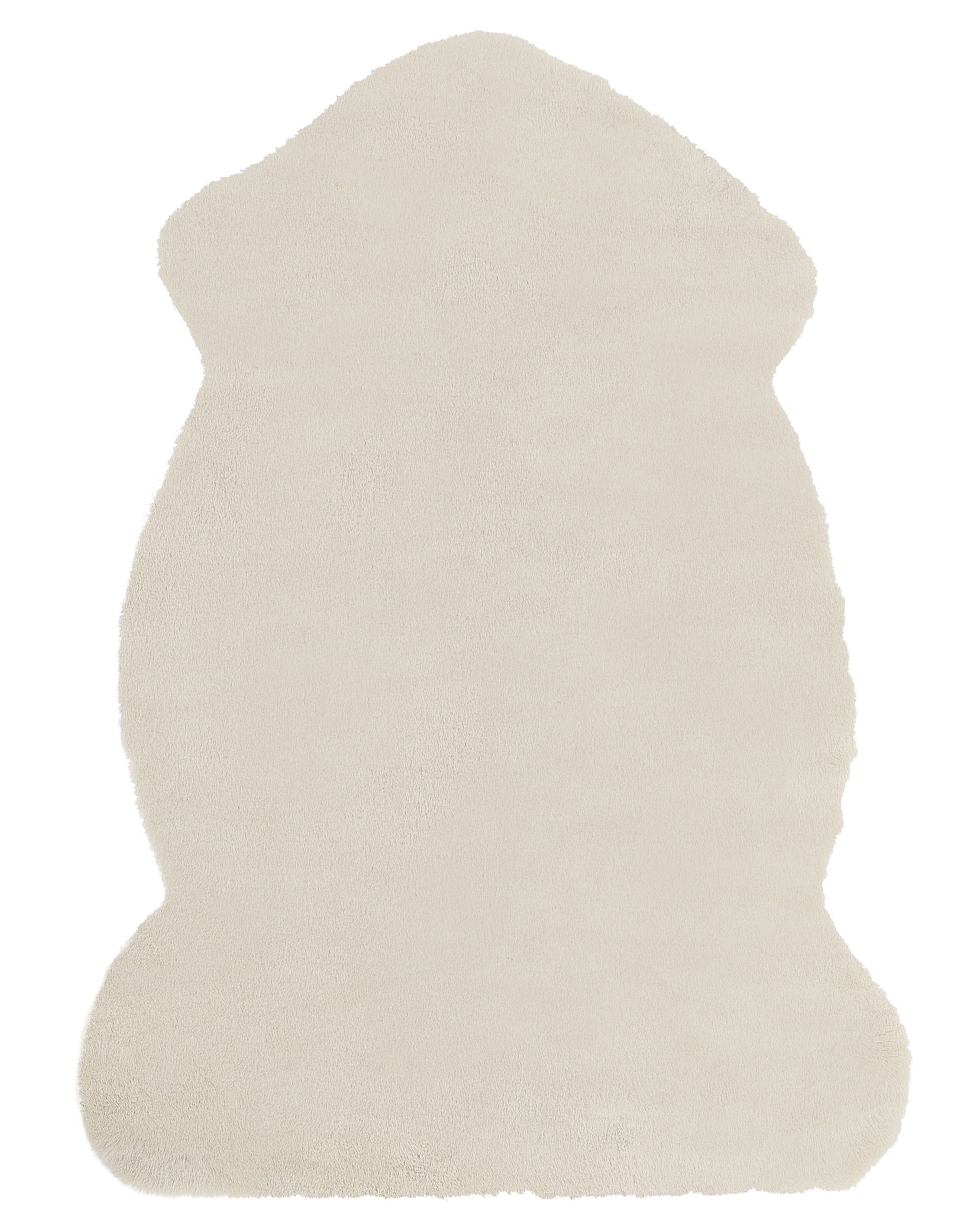 Faux Fur Rug UNDARA Beige 60 x 90 cm