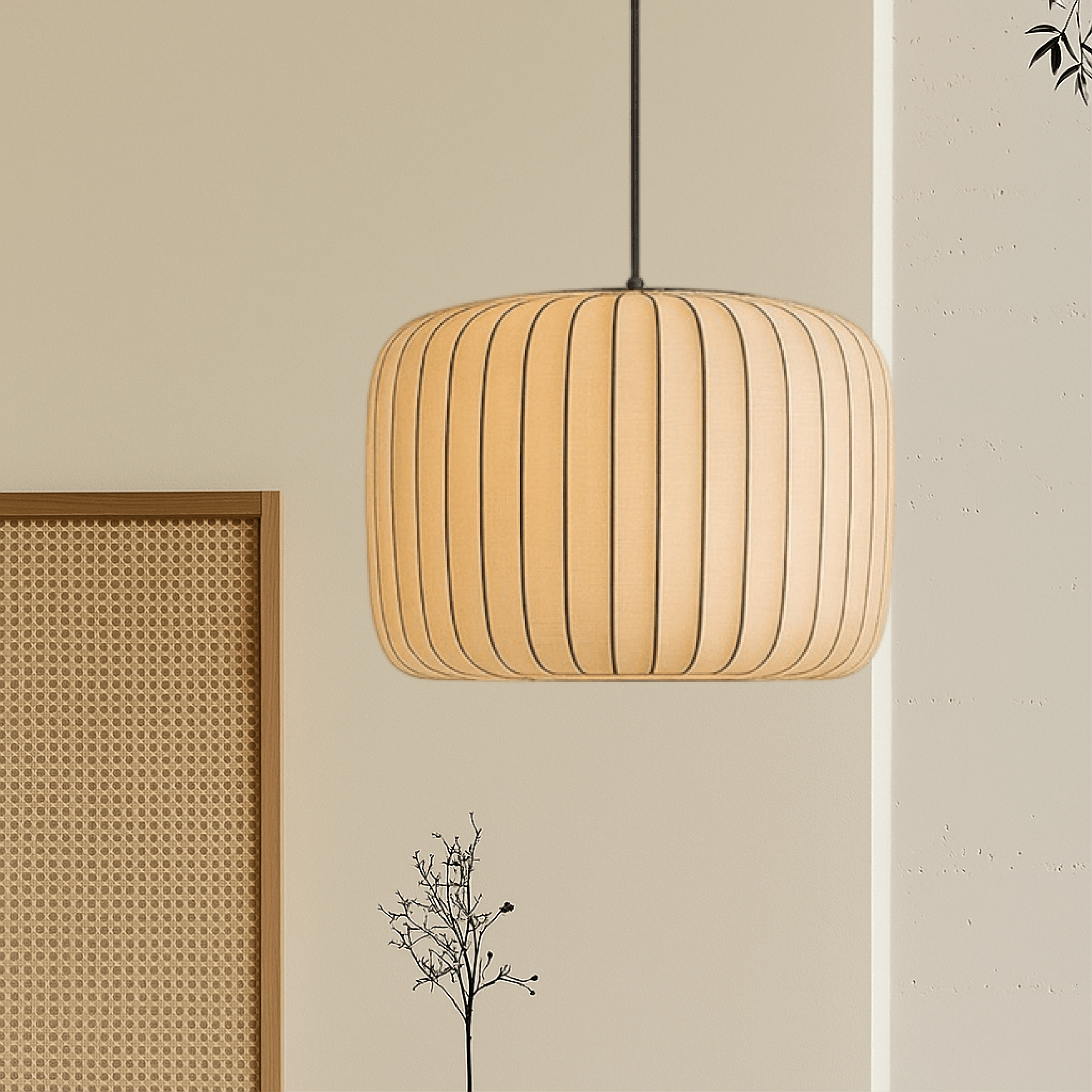 Moderne Zijden Hanglamp met Verstelbare Hoogte voor Eettafel en Woonkamer – Warm LED Licht en Luxe Design
