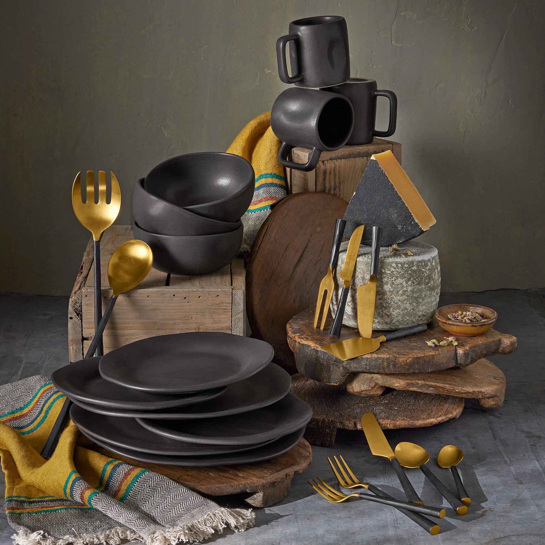 Alex Marshall Charcoal Salad Plates, Set Of 4 - Sundance Clothing