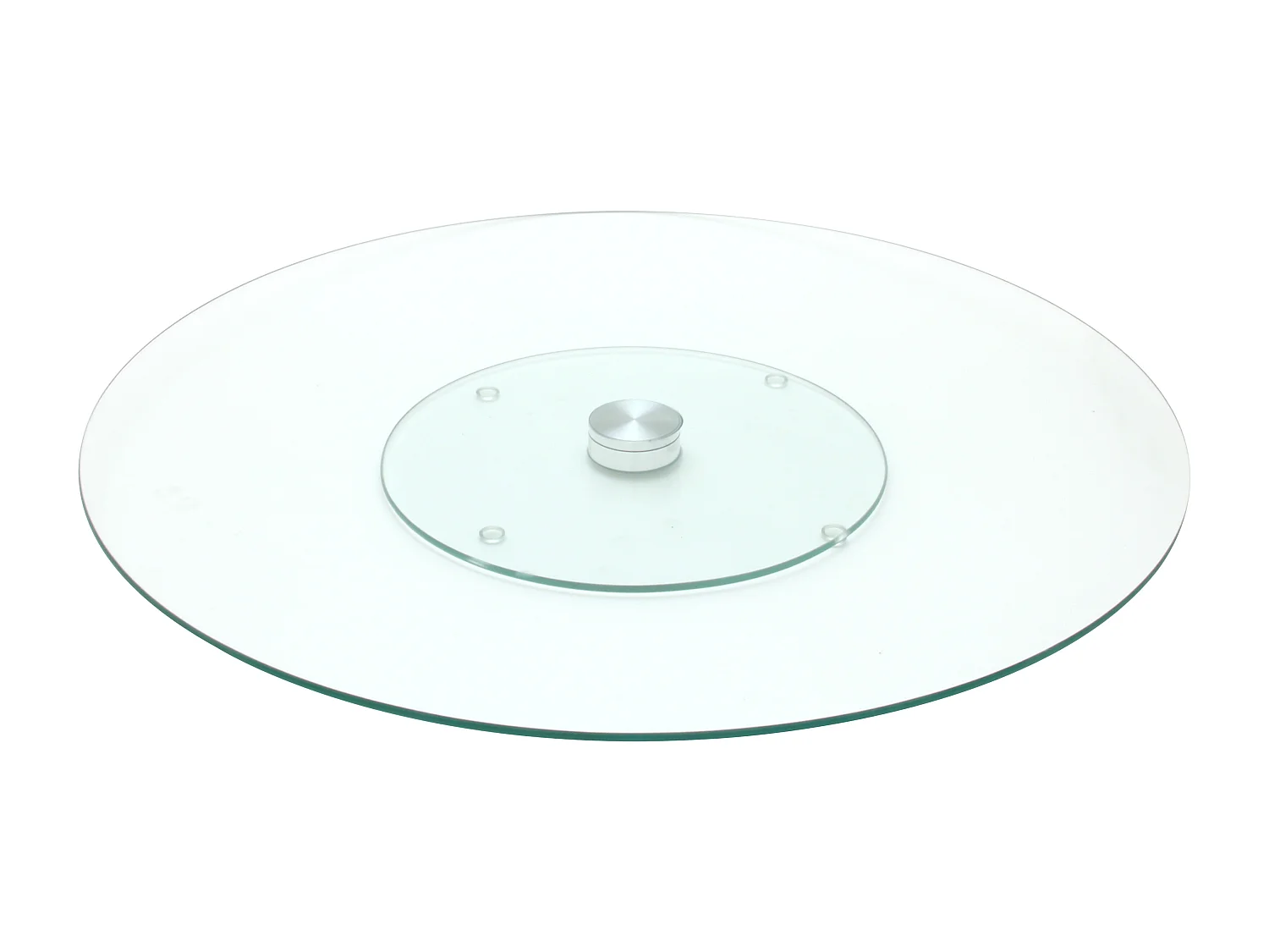Plateau Tournant - HOME DECO FACTORY - Verre - Transparent - 45 cm