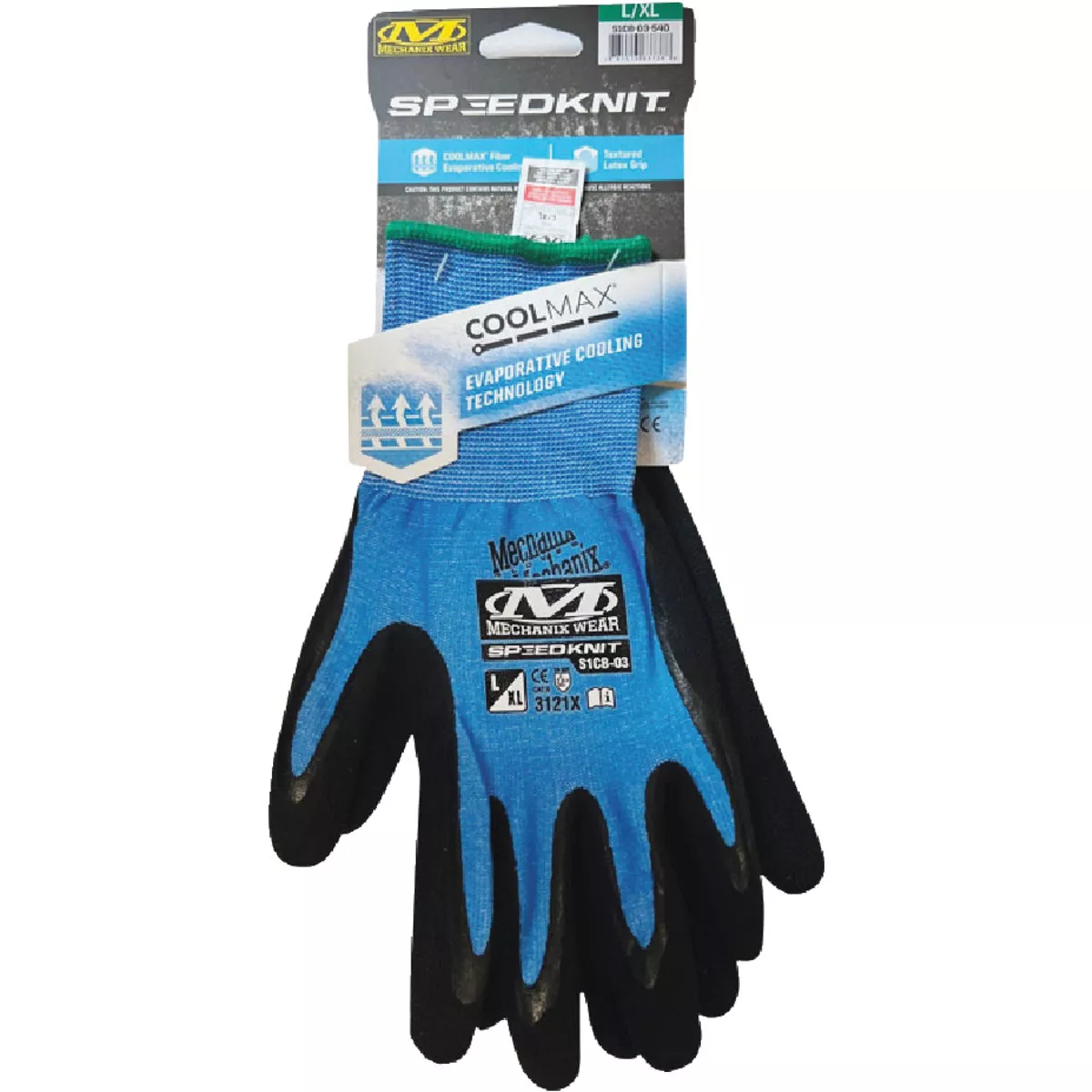 Mechanix Wear SpeedKnit CoolMax Men's Small/Medium Blue Work Glove