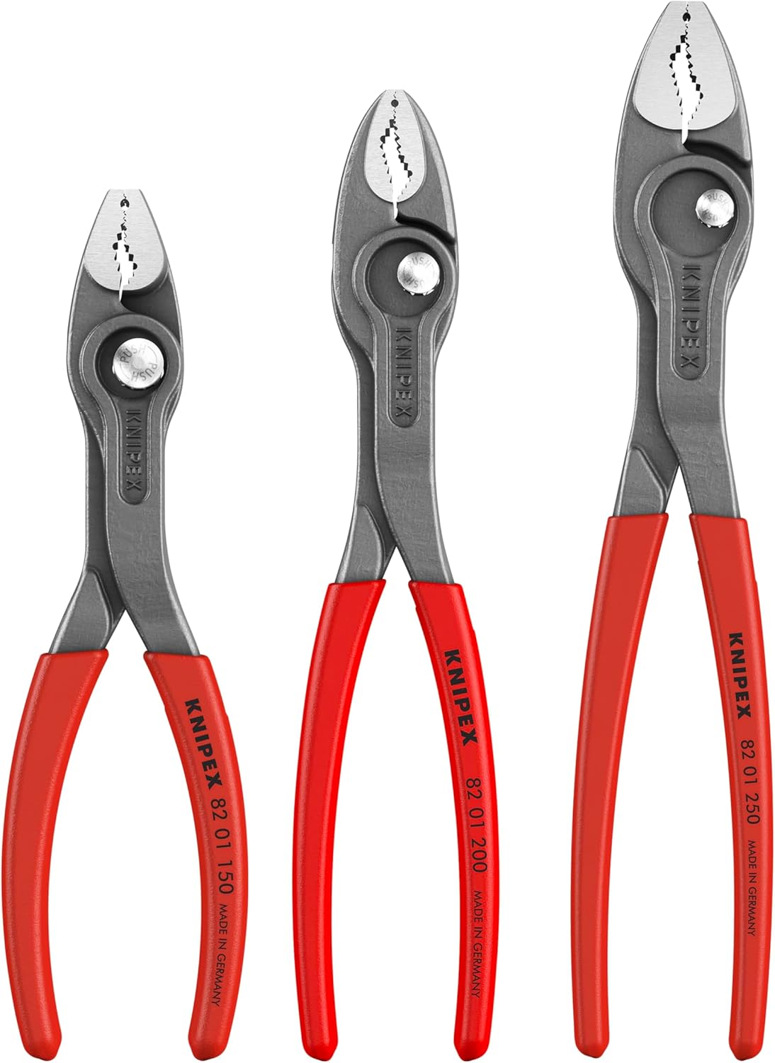 KNIPEX Tools 00 20 06 US4 3 Pc TwinGrip Pliers Set, Plastic Dipped (6
