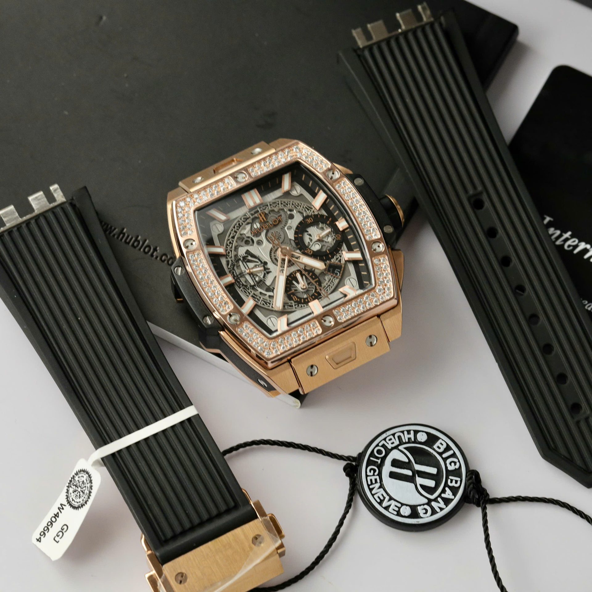 Hublot Spirit Of Big Bang King Gold Custom Moissanite Diamonds Hong Kong 42mm - Top club