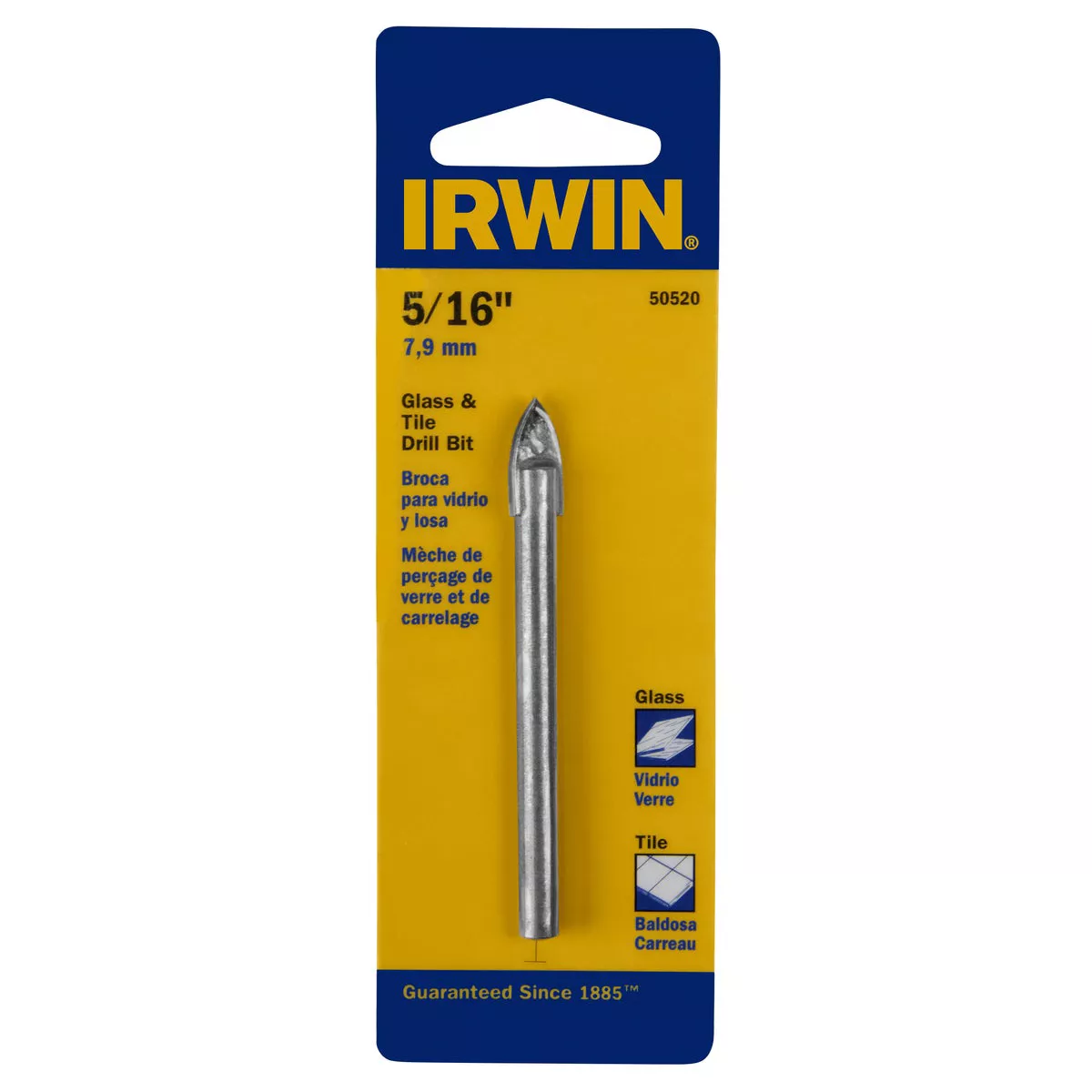 Irwin 5/16 In. x 6 In. Carbide Glass & Tile Drill Bit