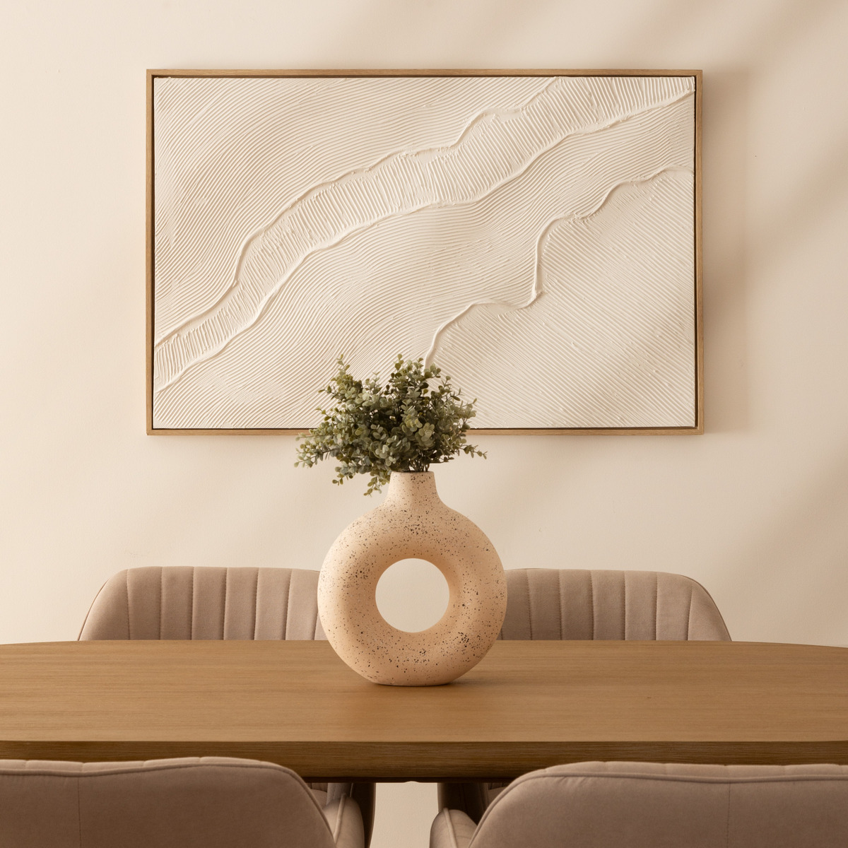 3D wall art "Kohana" White, 116x75 cm