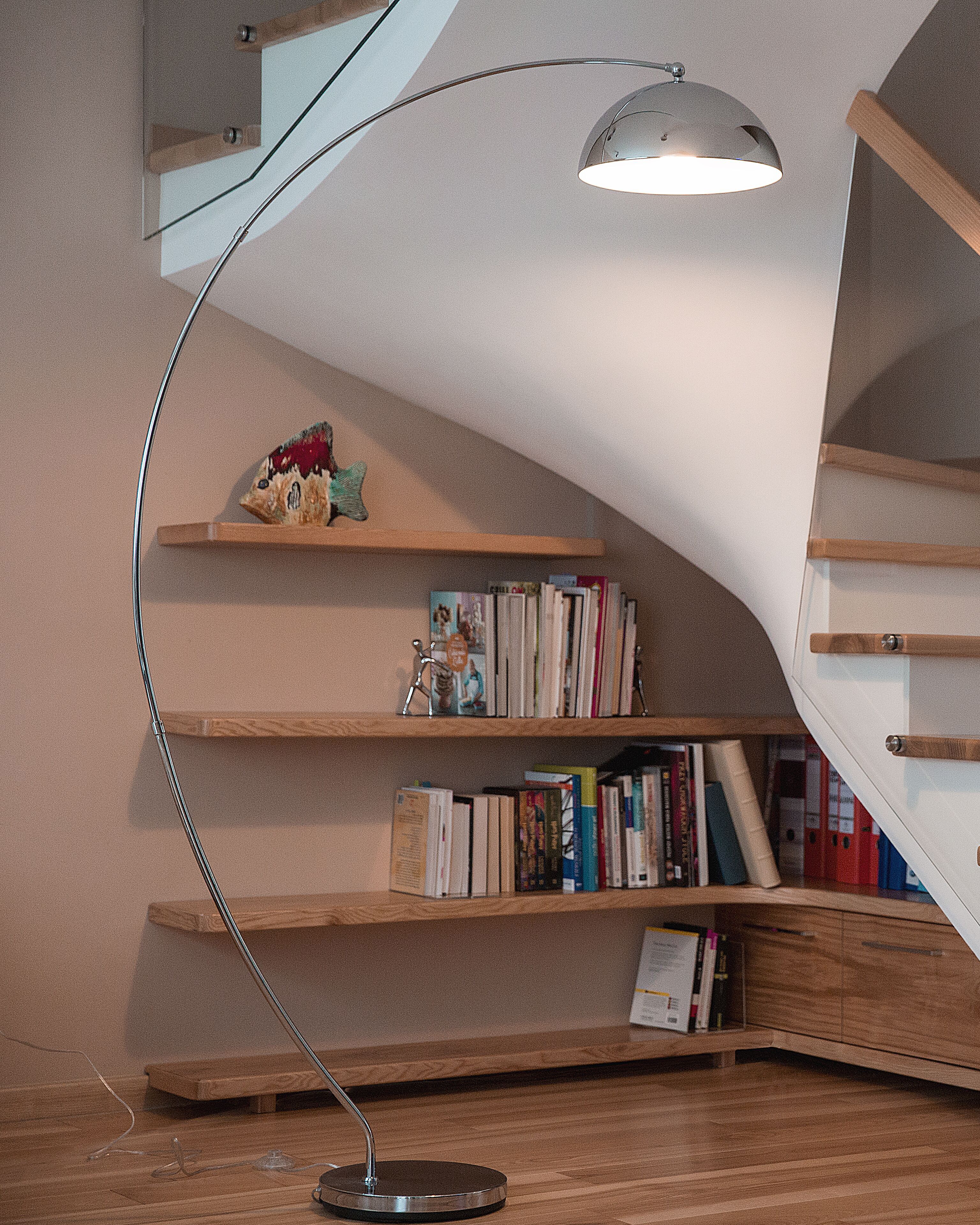 Floor Lamp KAMA Metal Silver