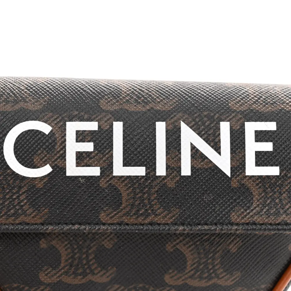 Celine Tan Triomphe Canvas Mini Triangle Crossbody Bag Reps1:1High-quality replica